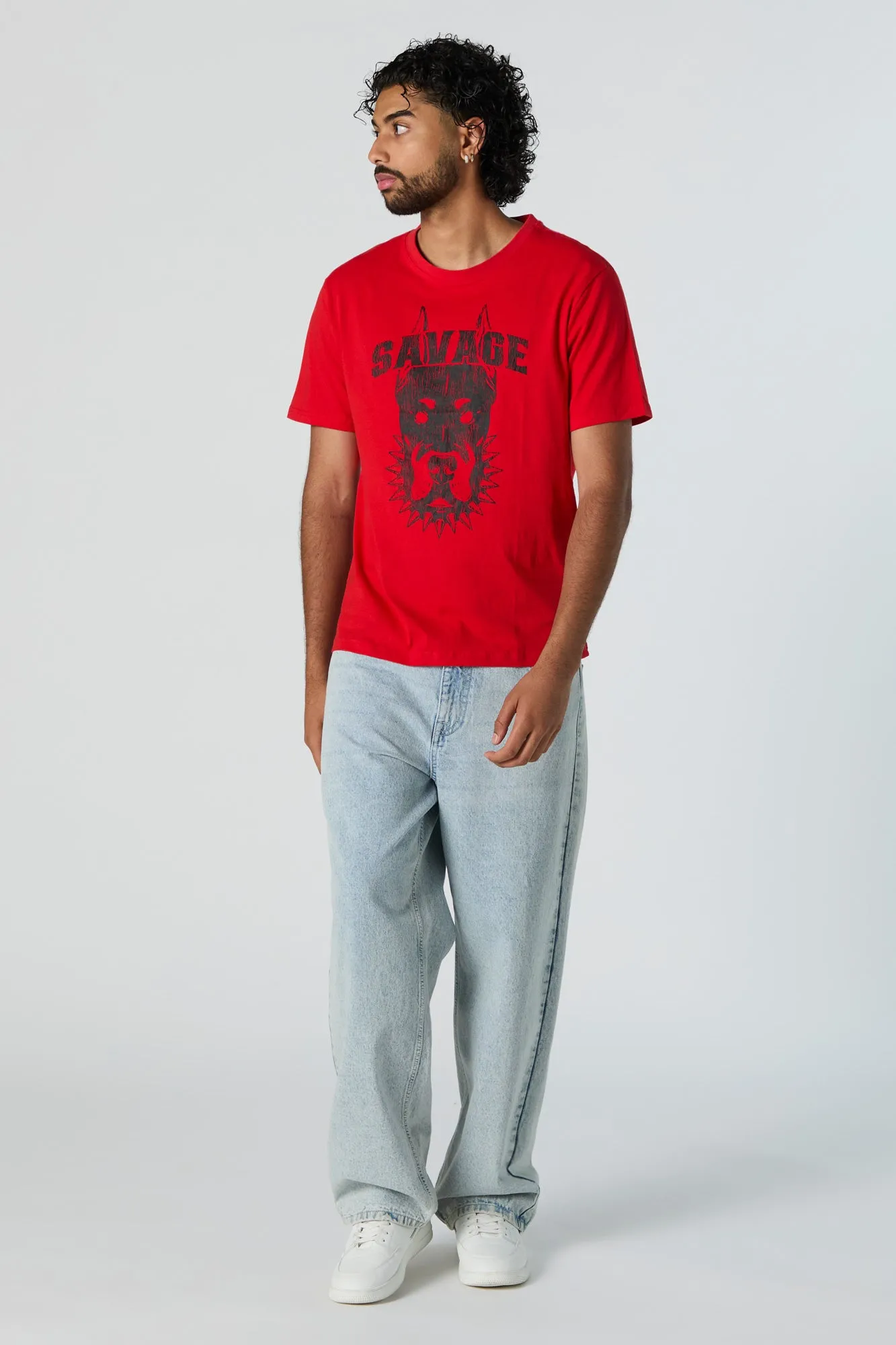 Savage Graphic T-Shirt sold by Urban Planet product image thumbnail 3