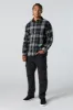 Black Plaid Button-Up Top sold by Urban Planet