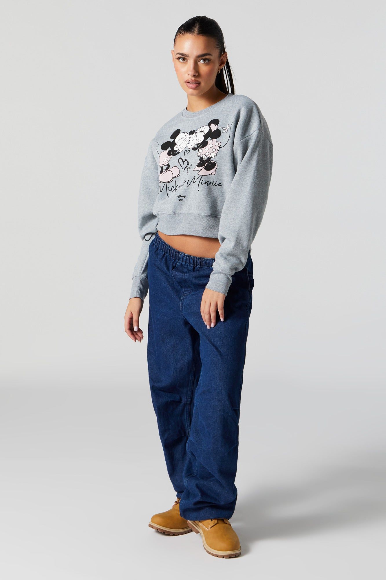 Chandail en molleton à imprimé Mickey and Minnie sold by Urban Planet product image thumbnail 3