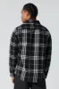 Black Plaid Button-Up Top sold by Urban Planet
