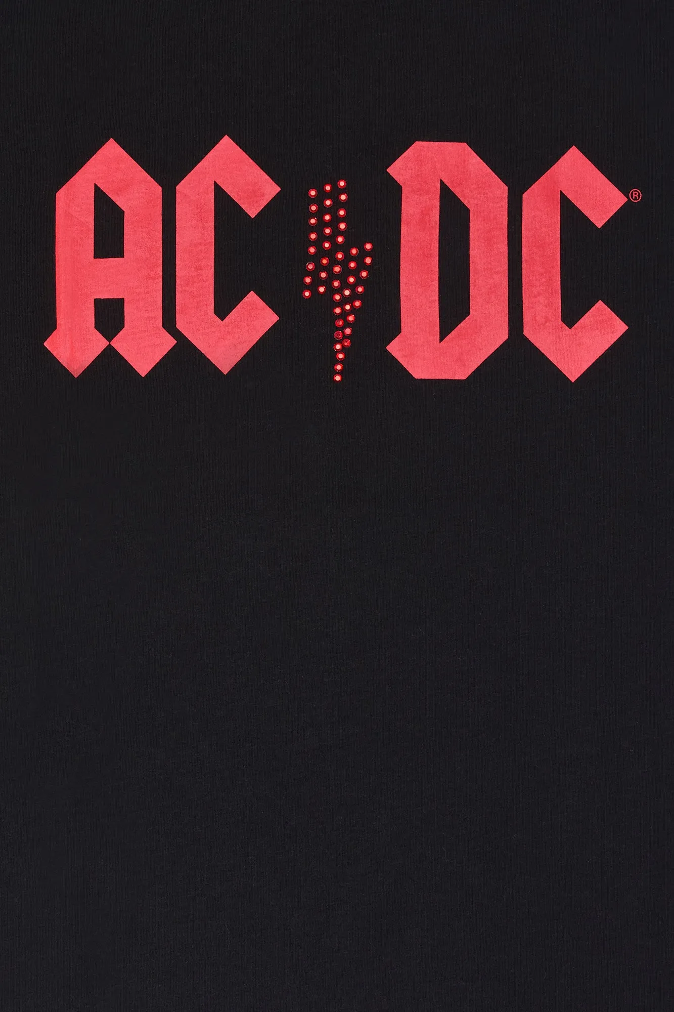 AC/DC Rhinestone Graphic Boyfriend T-Shirt sold by Urban Planet product image thumbnail 2