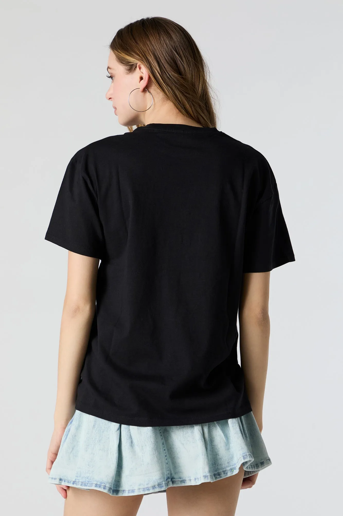 AC/DC Rhinestone Graphic Boyfriend T-Shirt sold by Urban Planet product image thumbnail 4