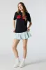 AC/DC Rhinestone Graphic Boyfriend T-Shirt sold by Urban Planet