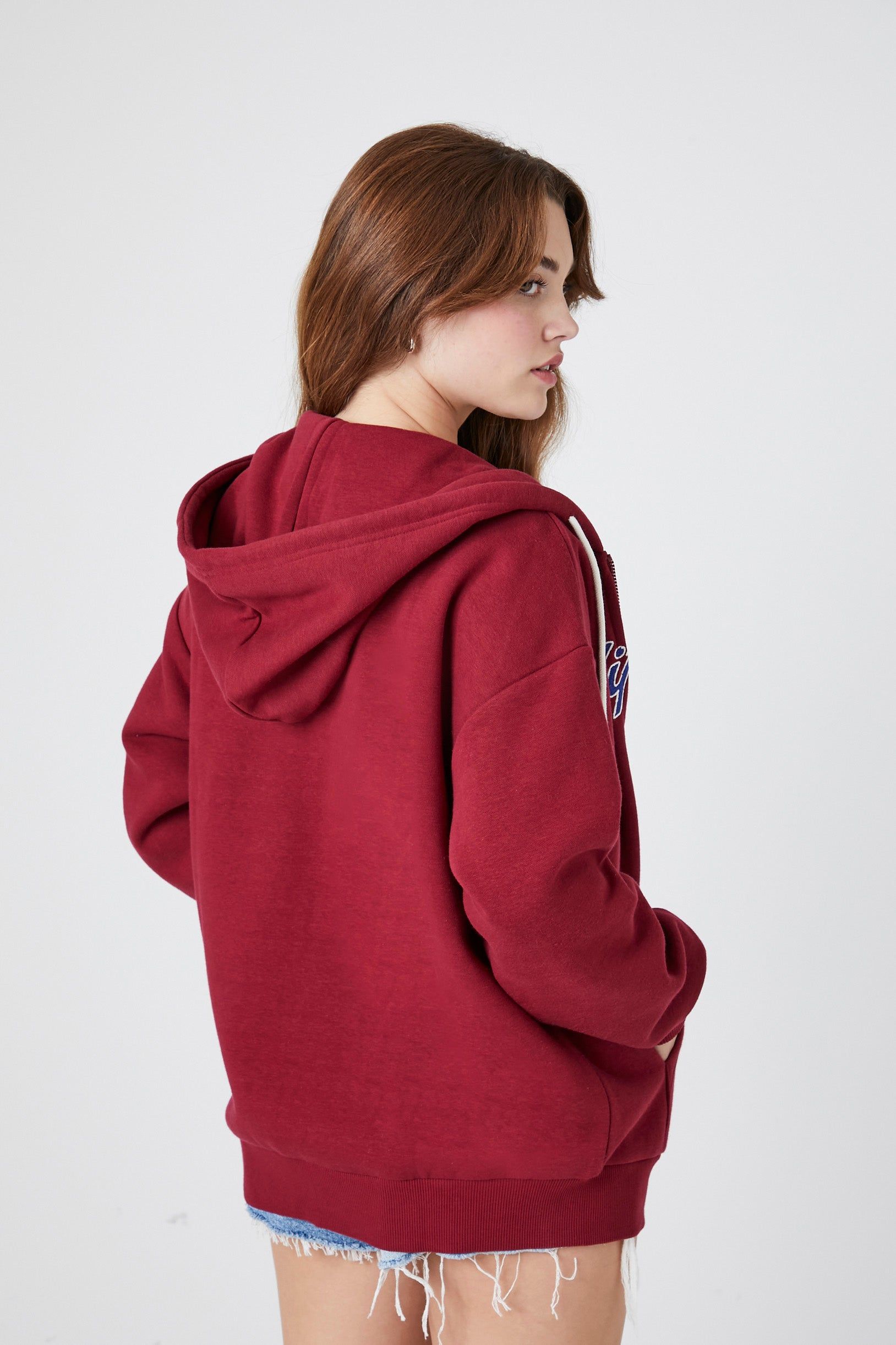 California Graphic Fleece Zip-Up Hoodie sold by Urban Planet product image thumbnail 3