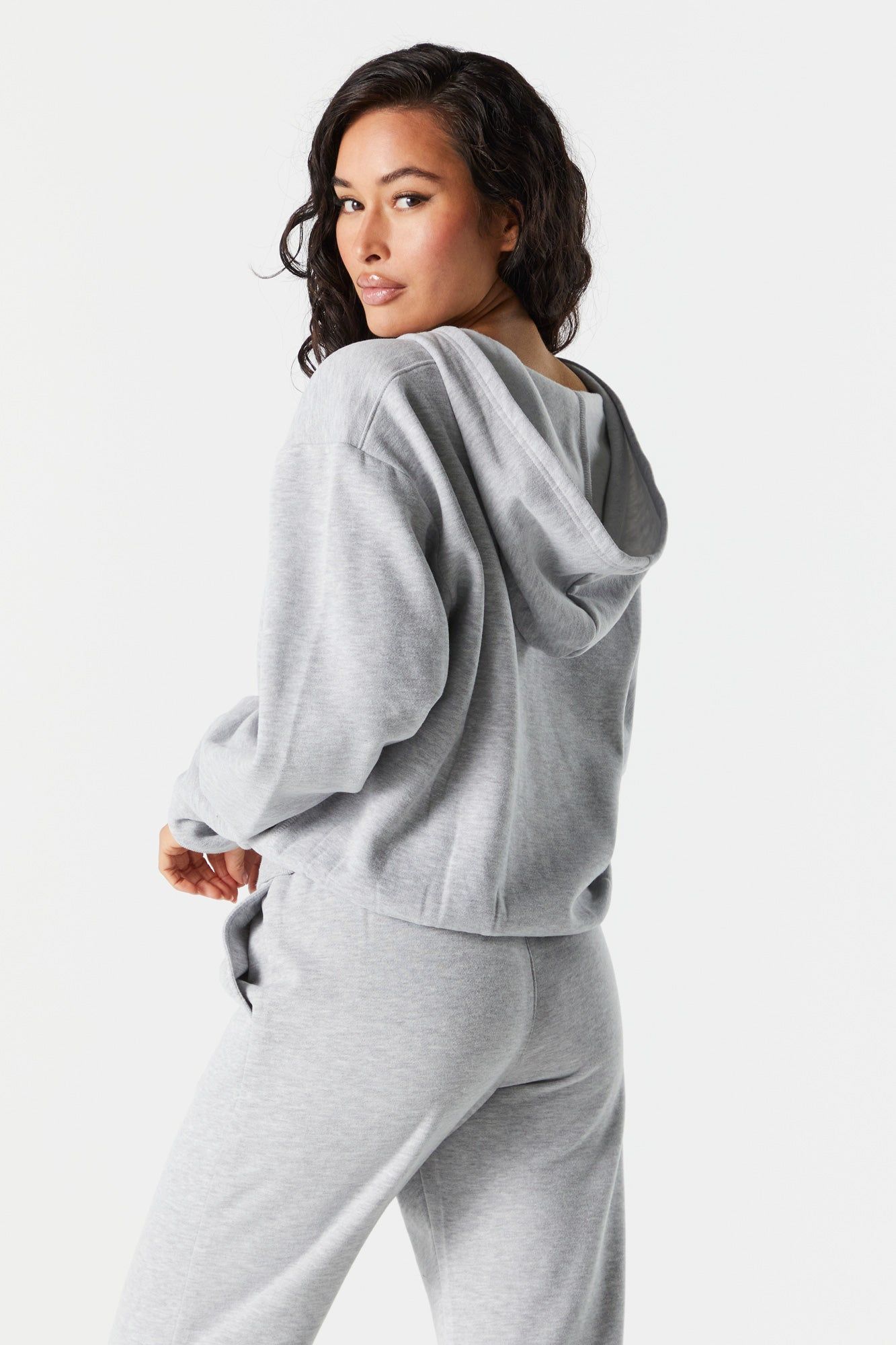 Fleece Zip Up Varsity Hoodie sold by Urban Planet product image thumbnail 2