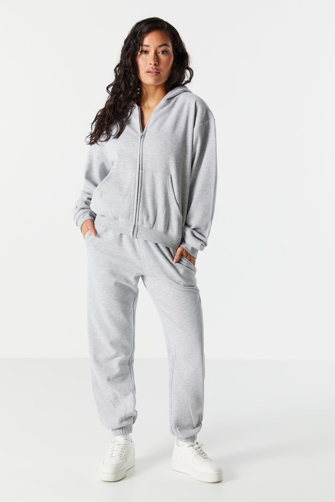 Fleece Zip Up Varsity Hoodie sold by Urban Planet product image thumbnail 3