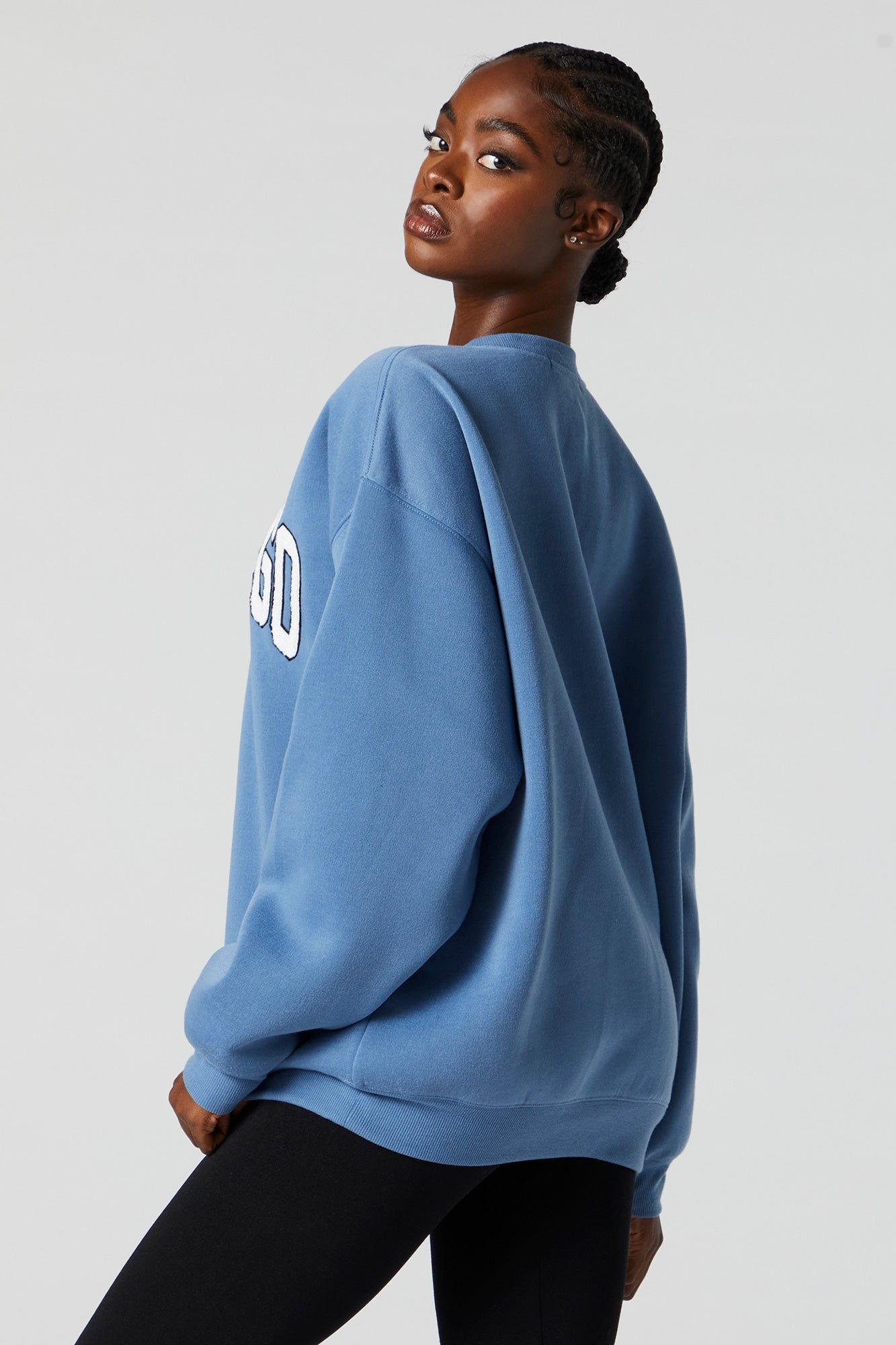 Chandail en molleton avec motif brodé Manhattan en chenille sold by Urban Planet product image thumbnail 6