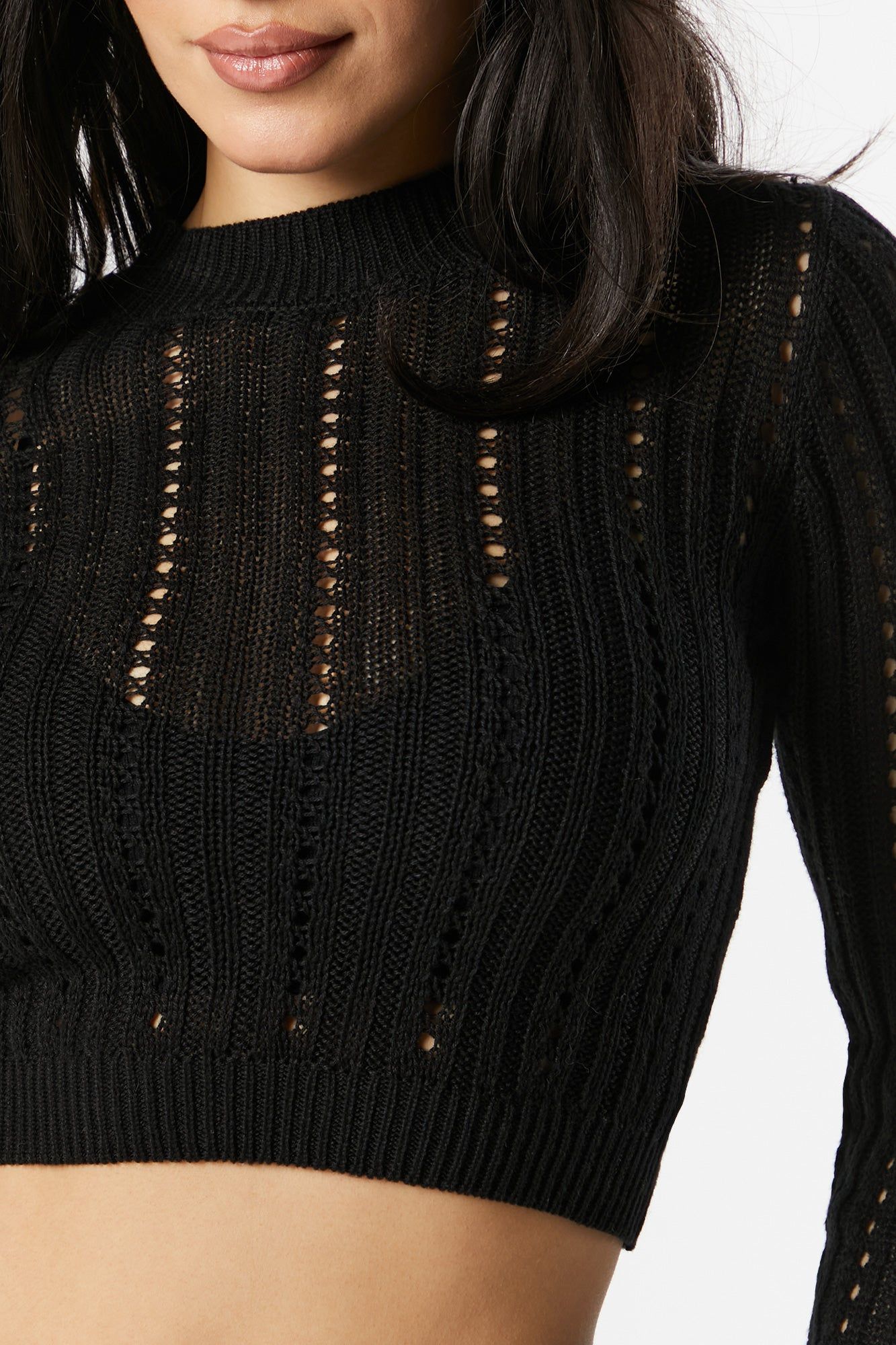 Chandail court en tricot ajouré sold by Urban Planet product image thumbnail 8