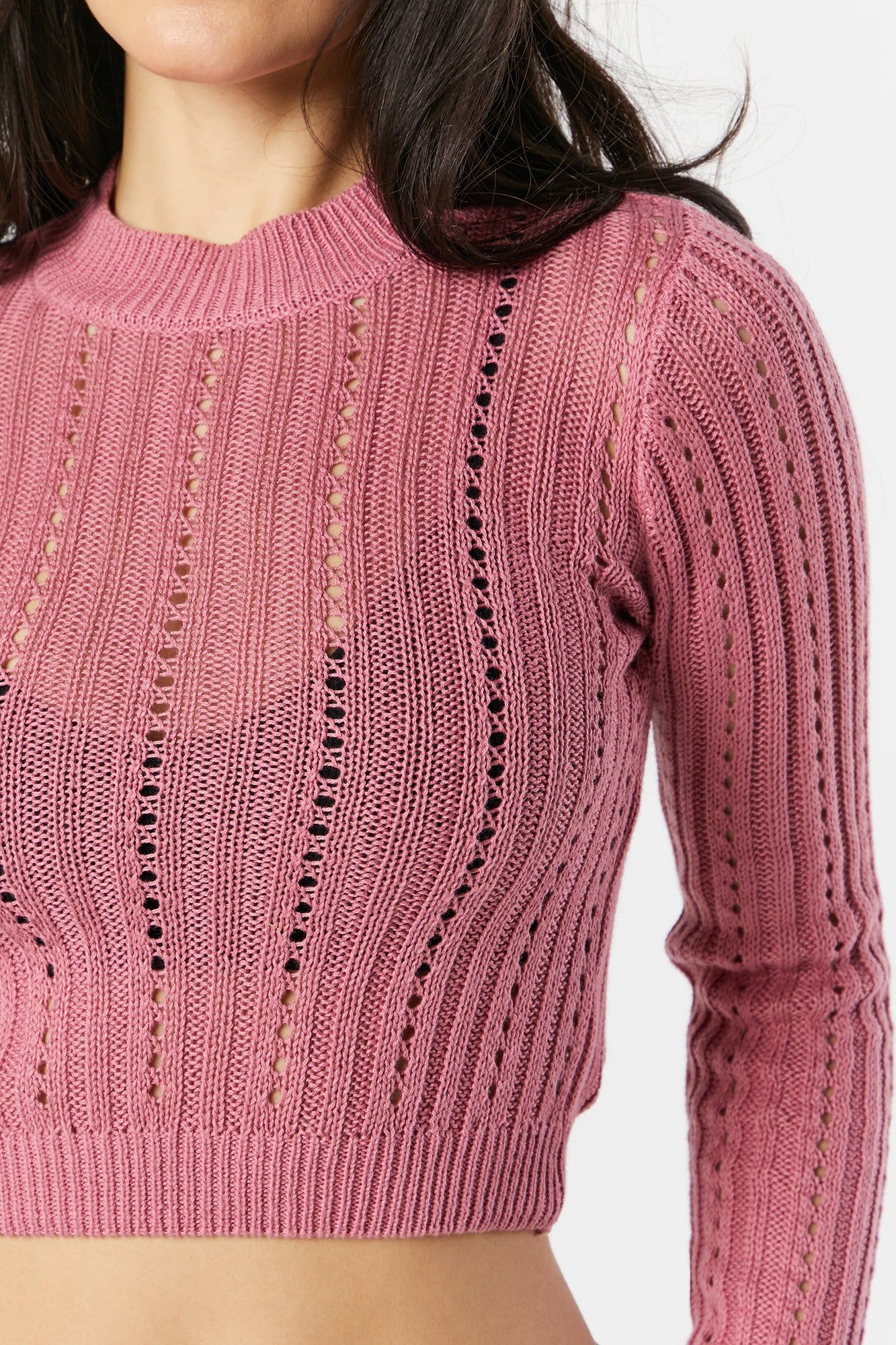 Chandail court en tricot ajouré sold by Urban Planet product image thumbnail 16