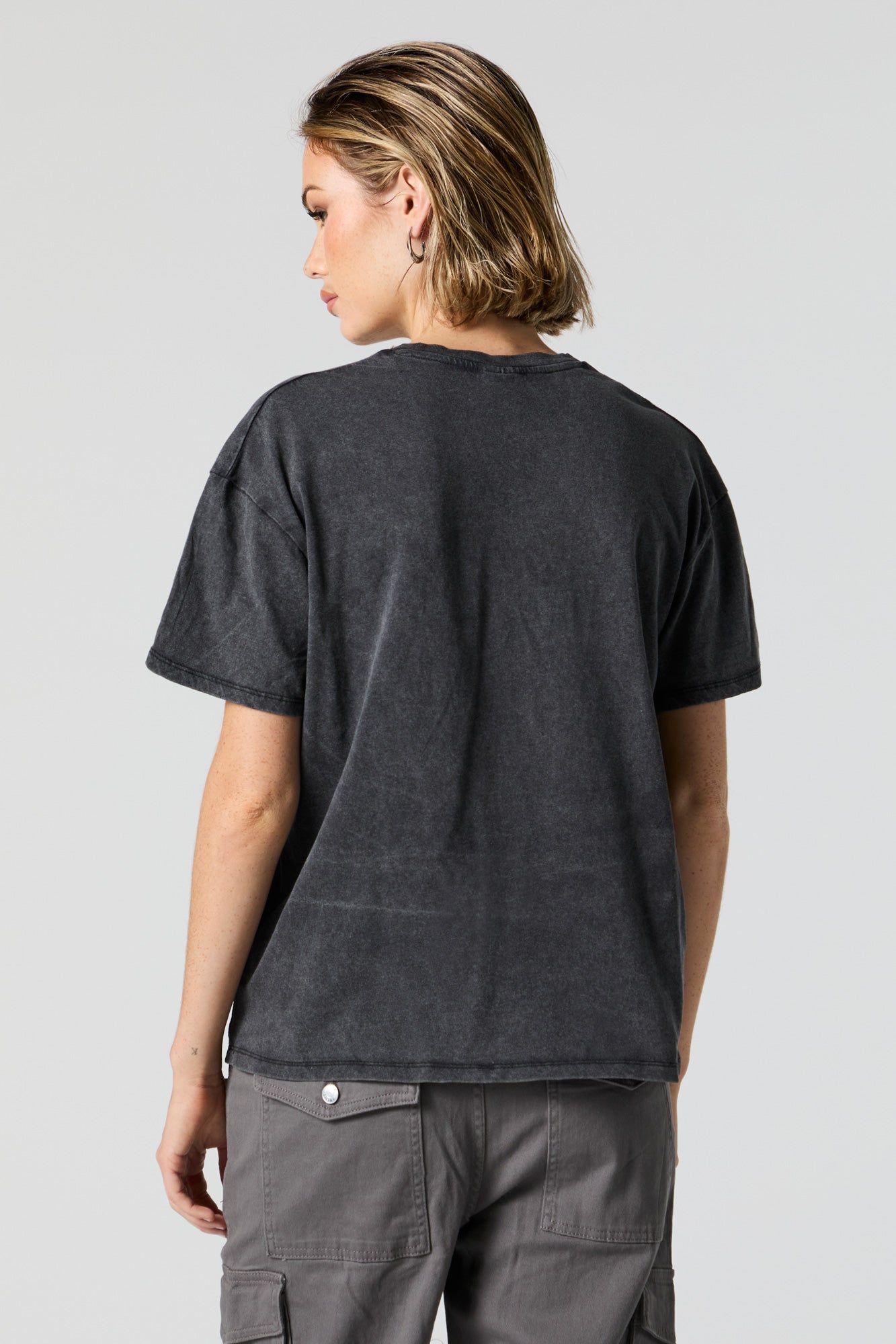 Guided by Moonlight Graphic Boyfriend T-Shirt sold by Urban Planet product image thumbnail 4