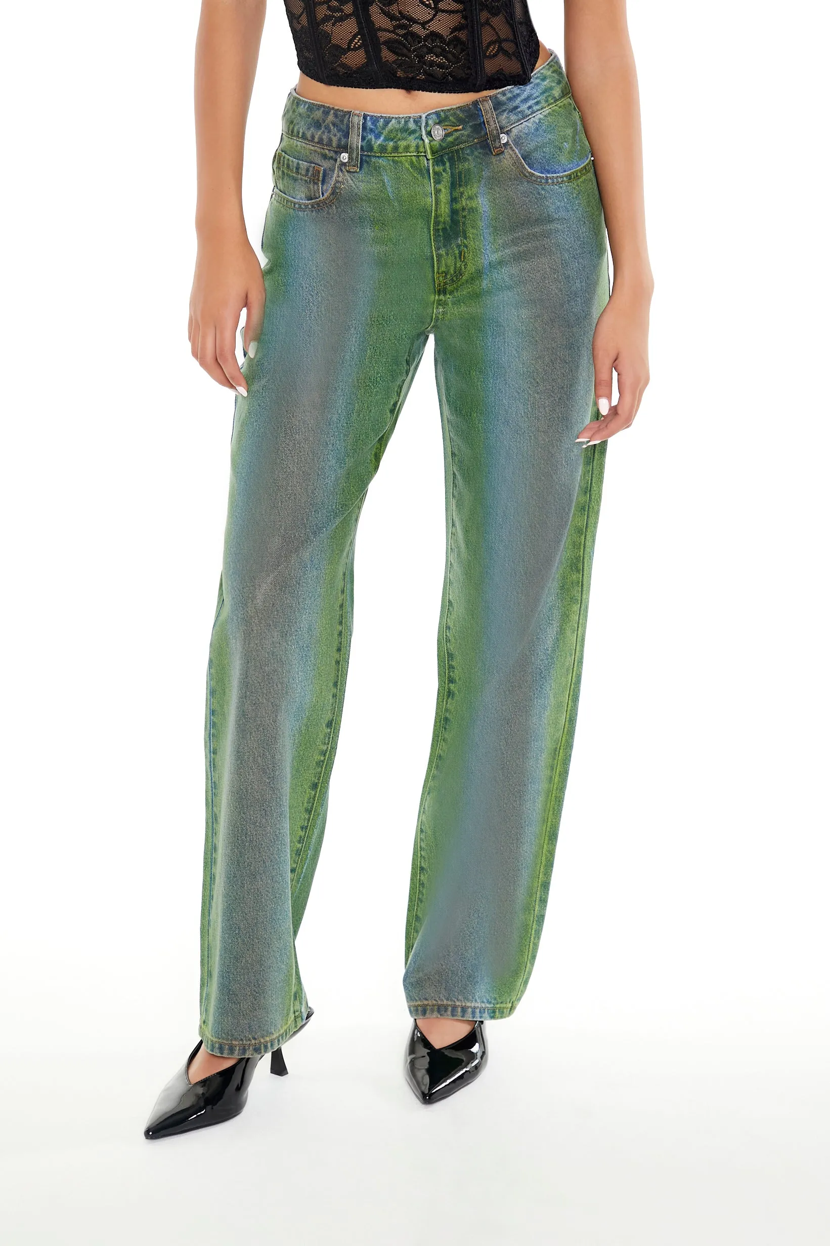 Jean à jambe droite délavé graduel sold by Urban Planet product image thumbnail 3