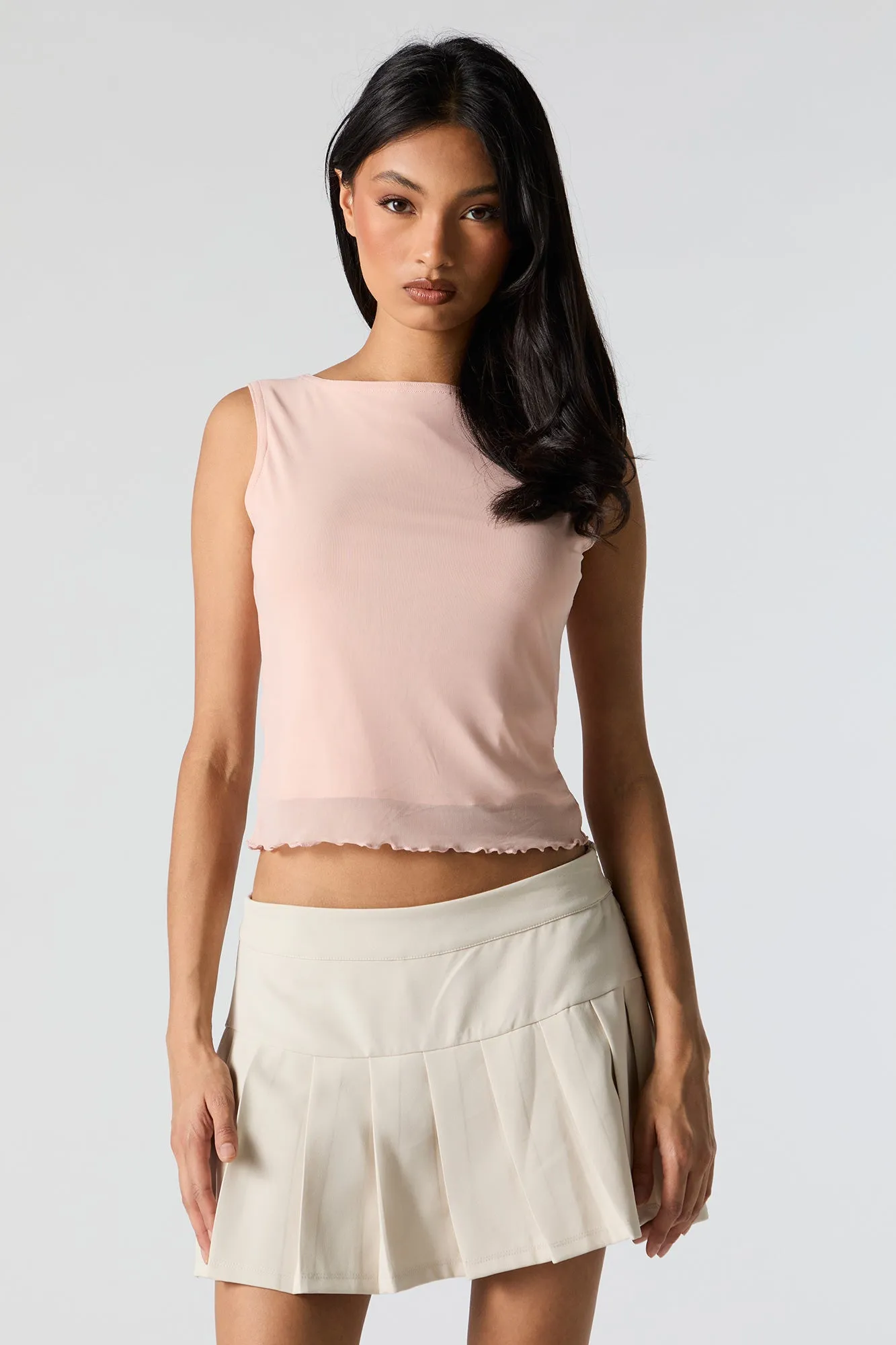 Débardeur en filet à col bateau sold by Urban Planet