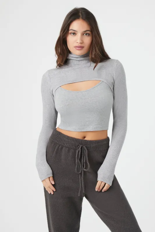 Ultra Cropped Turtleneck Sweater sold by Urban Planet