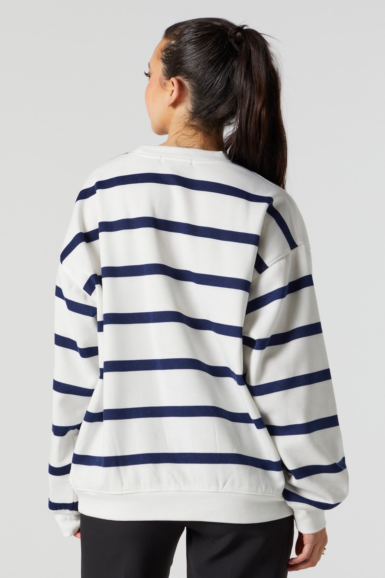The Hamptons Embroidered Striped Sweater sold by Urban Planet product image thumbnail 2