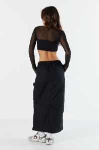 Poplin Parachute Maxi Skirt sold by Urban Planet