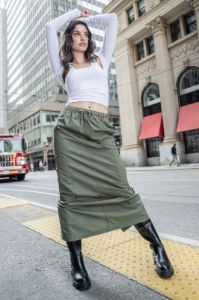 Poplin Parachute Maxi Skirt sold by Urban Planet