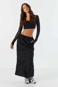 Poplin Parachute Maxi Skirt sold by Urban Planet