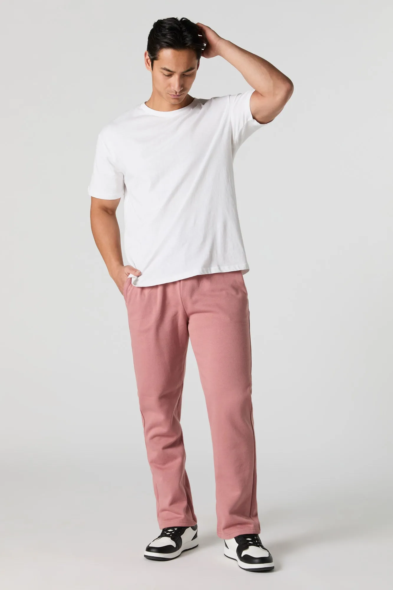 Fleece Straight Leg Sweatpant sold by Urban Planet product image thumbnail 2