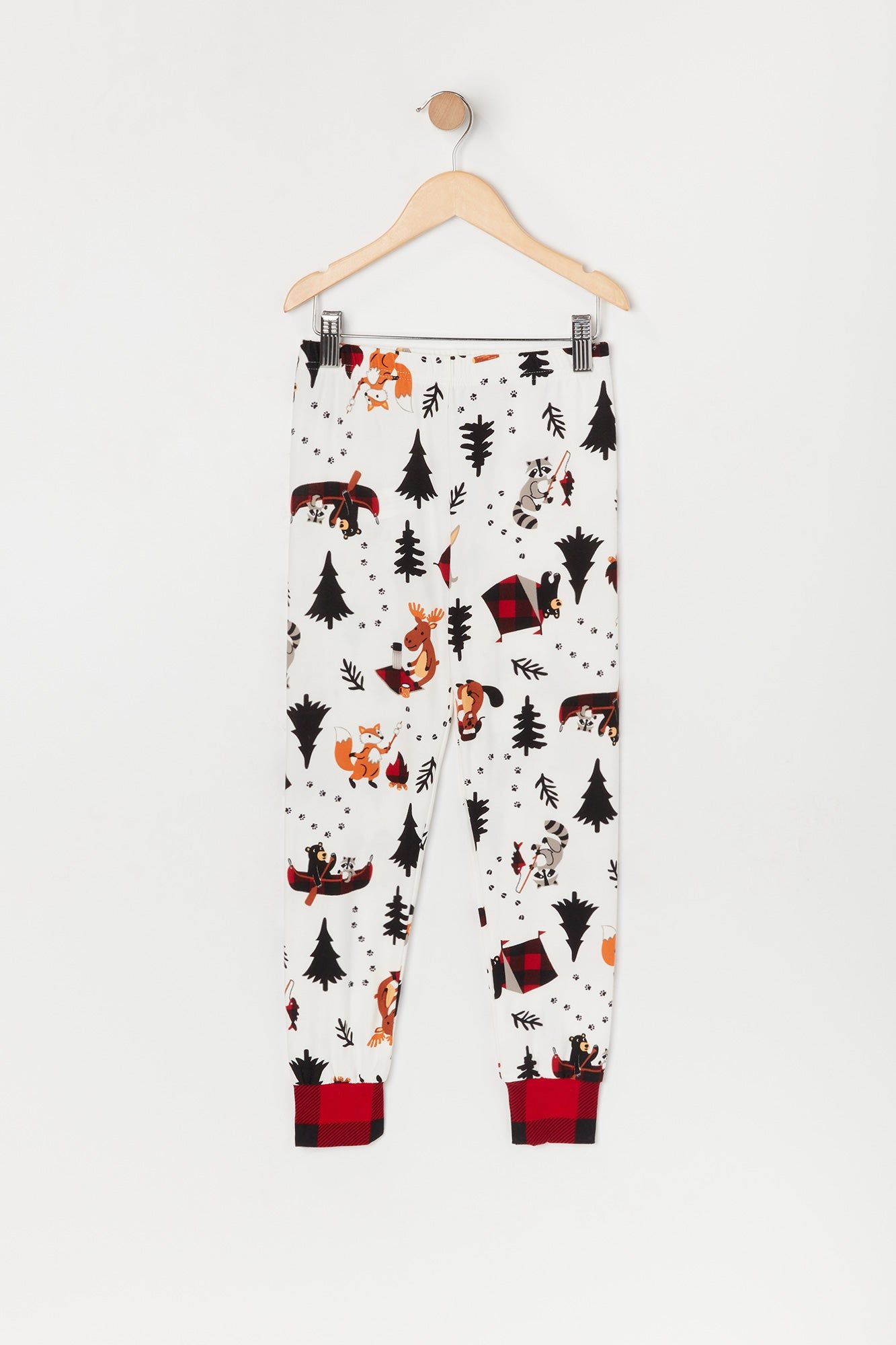 Boys Fammy Jammies Woodland Print 2-Piece Pajama Set sold by Urban Planet product image thumbnail 4