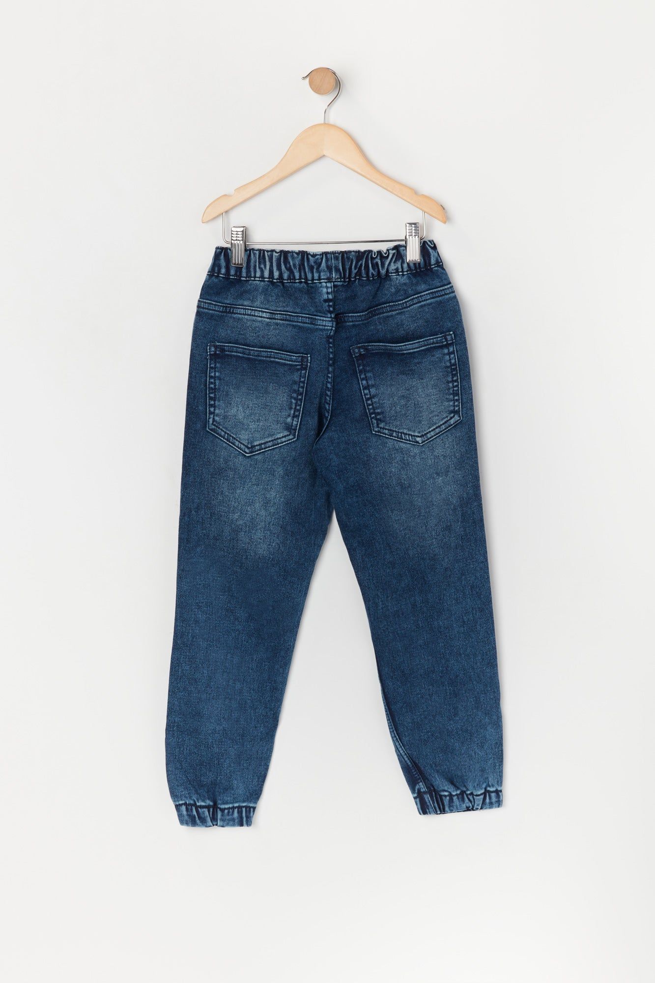 Boys Dark Wash Denim Jogger sold by Urban Planet product image thumbnail 2