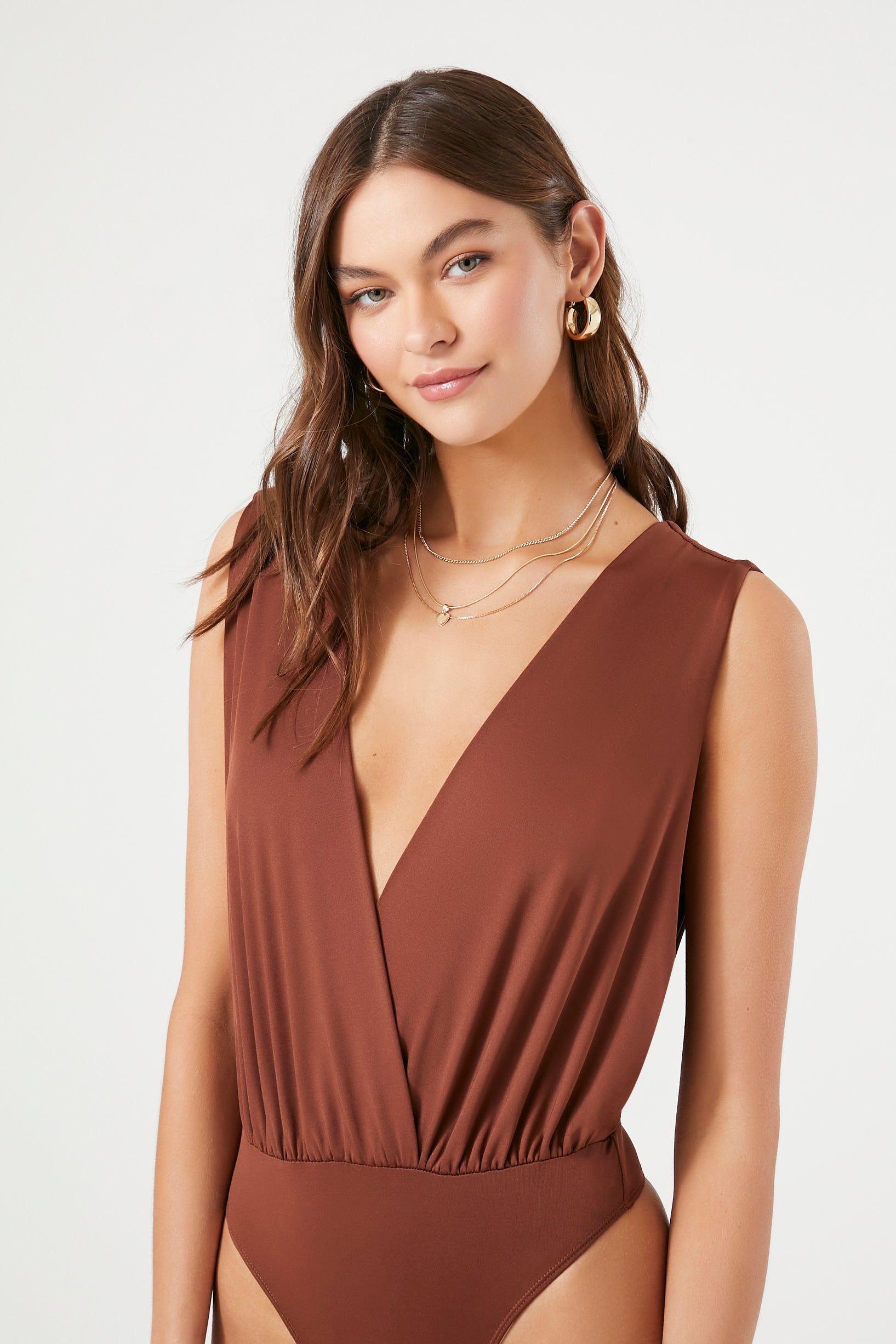 Sleeveless Surplice Bodysuit sold by Urban Planet product image thumbnail 5