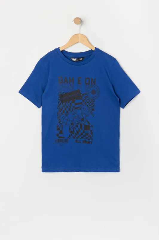 T-shirt à imprimé Game On pour garçon sold by Urban Planet