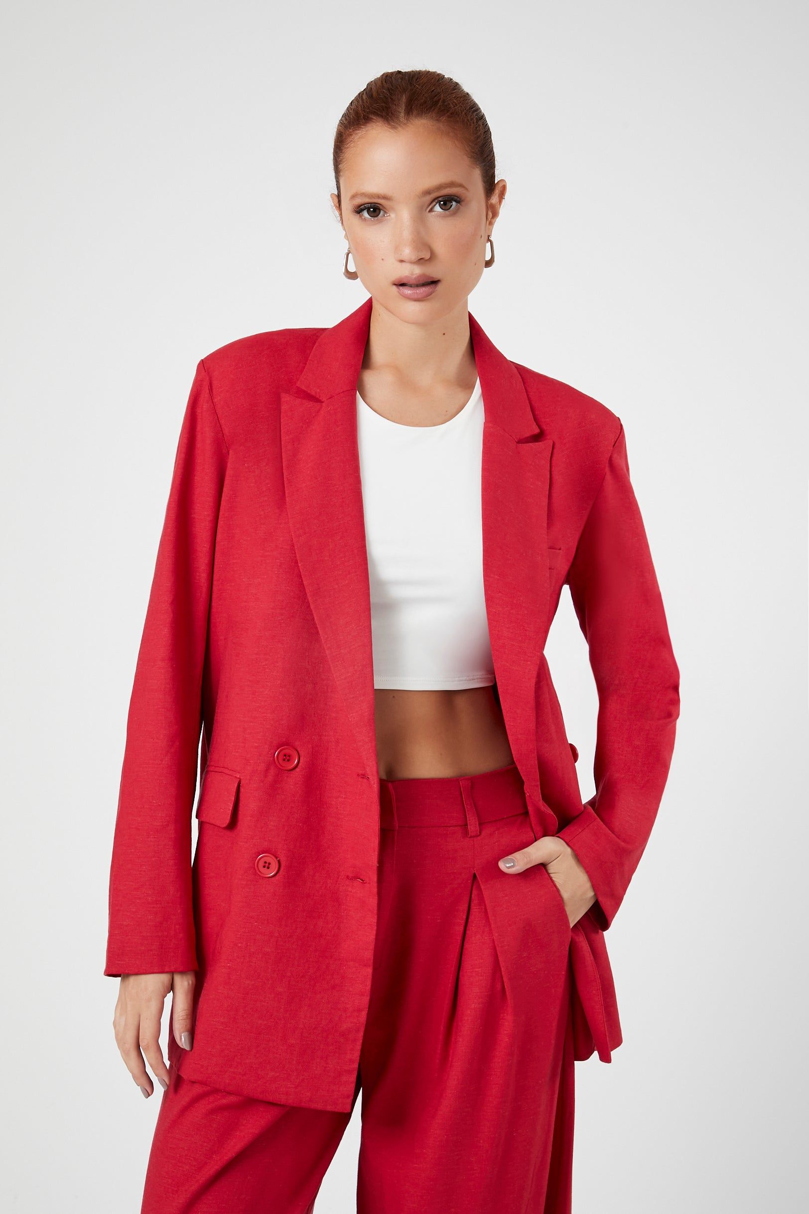 Blazer cranté à double boutonnage sold by Urban Planet