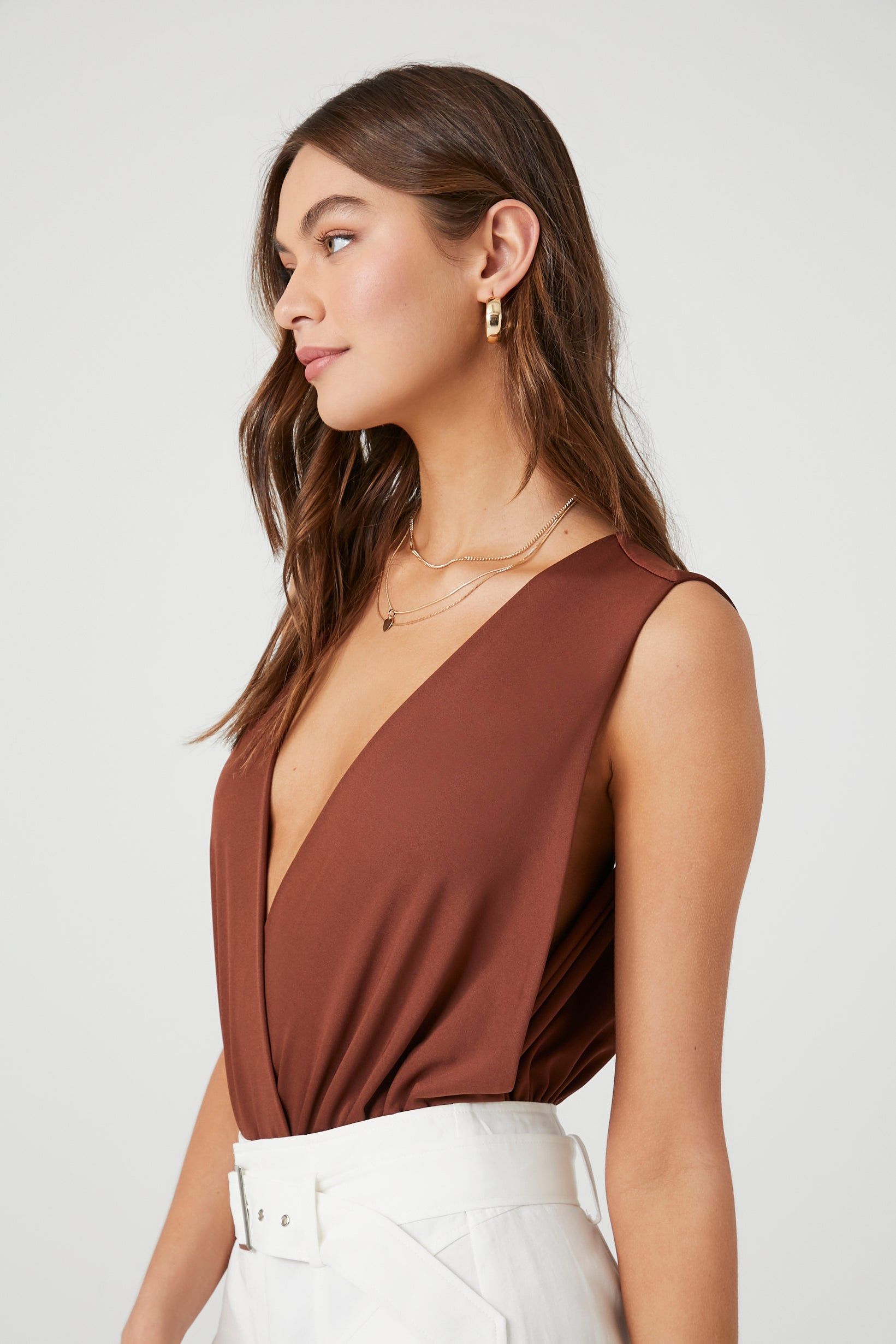 Sleeveless Surplice Bodysuit sold by Urban Planet product image thumbnail 3