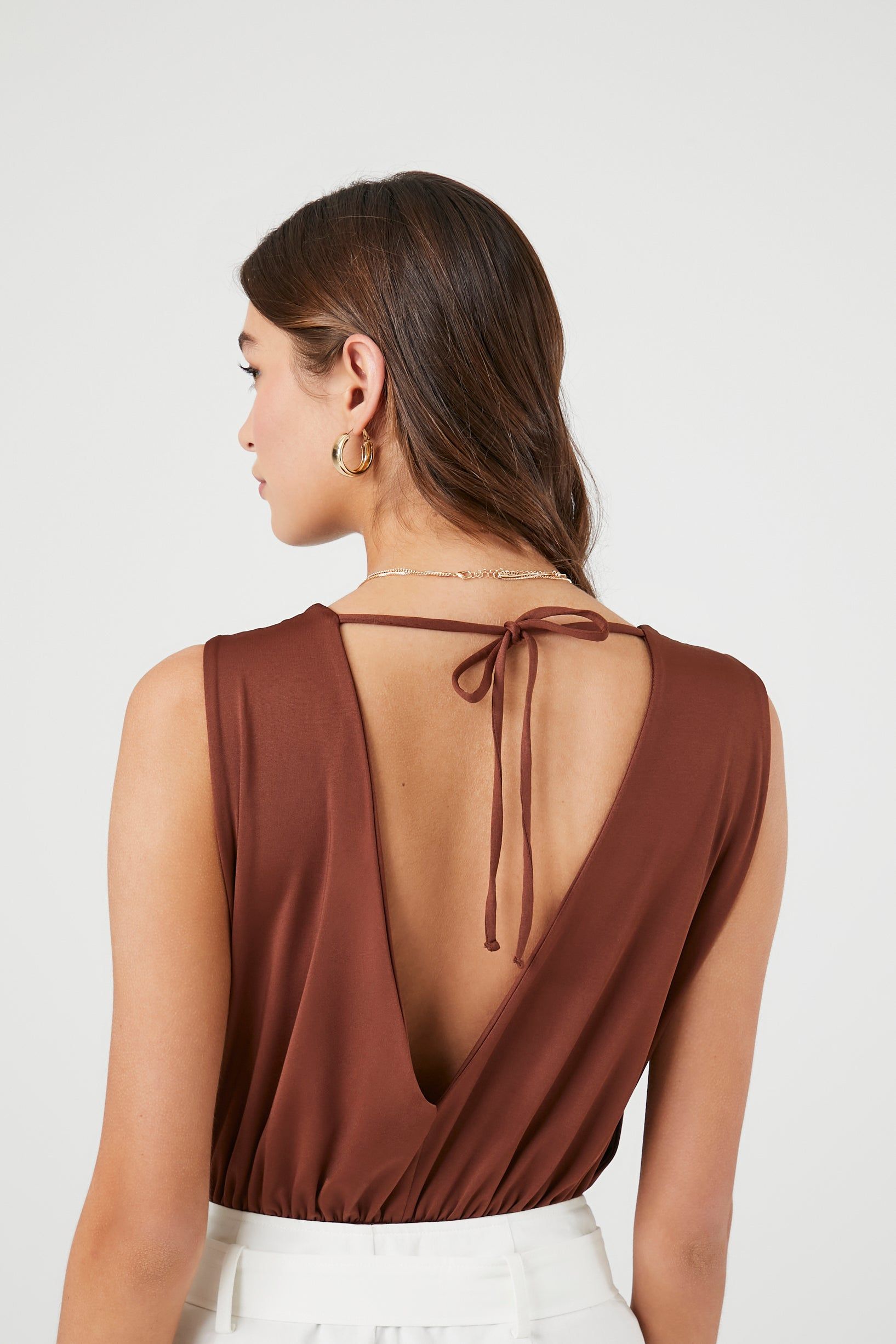 Sleeveless Surplice Bodysuit sold by Urban Planet product image thumbnail 2