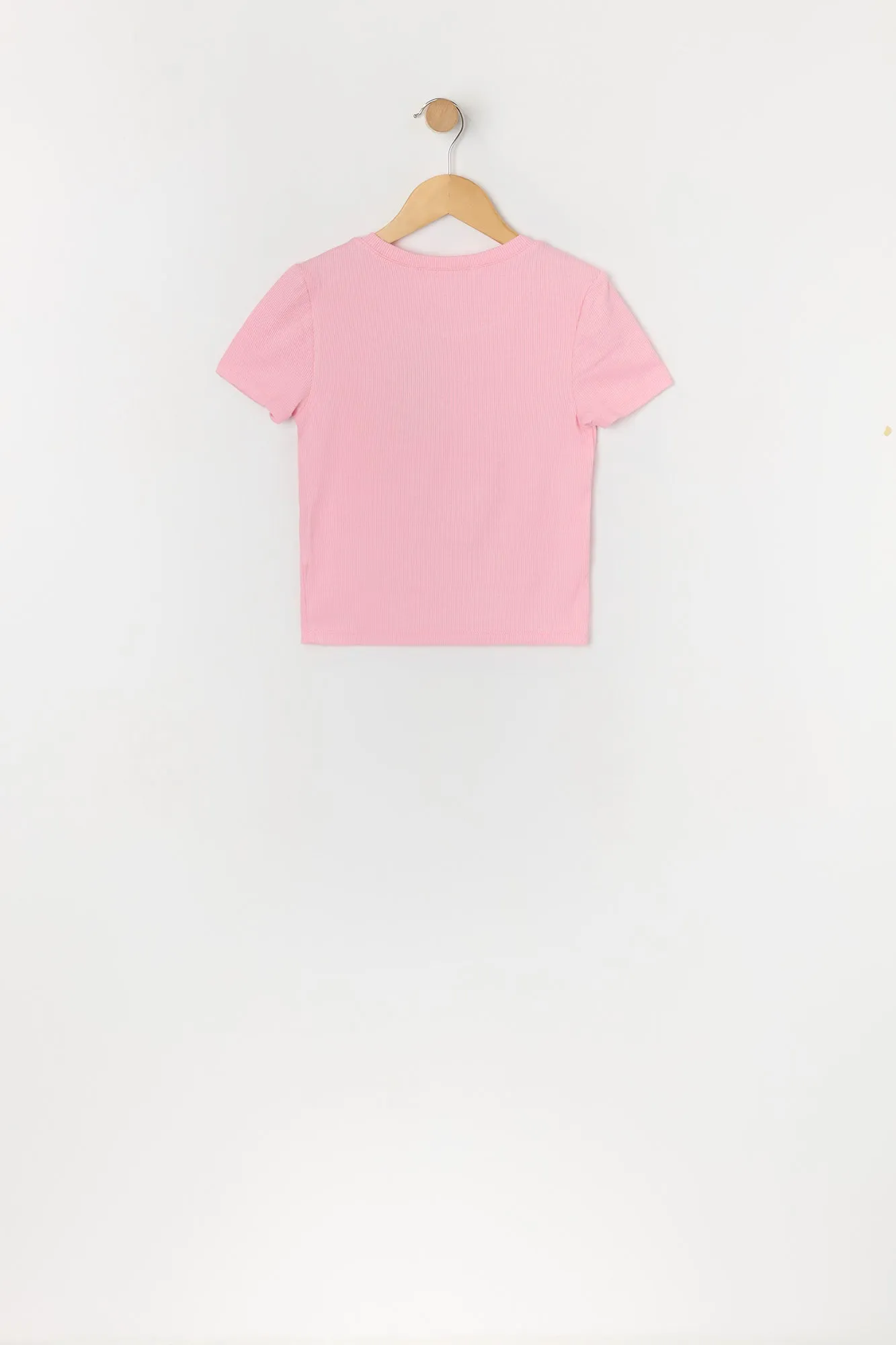 T-shirt ras du cou côtelé pour fille sold by Urban Planet product image thumbnail 2