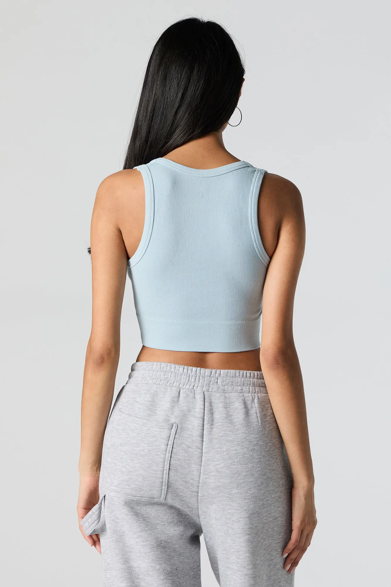 Seamless Ultra Scoop Neck Cropped Tank sold by Urban Planet product image thumbnail 2