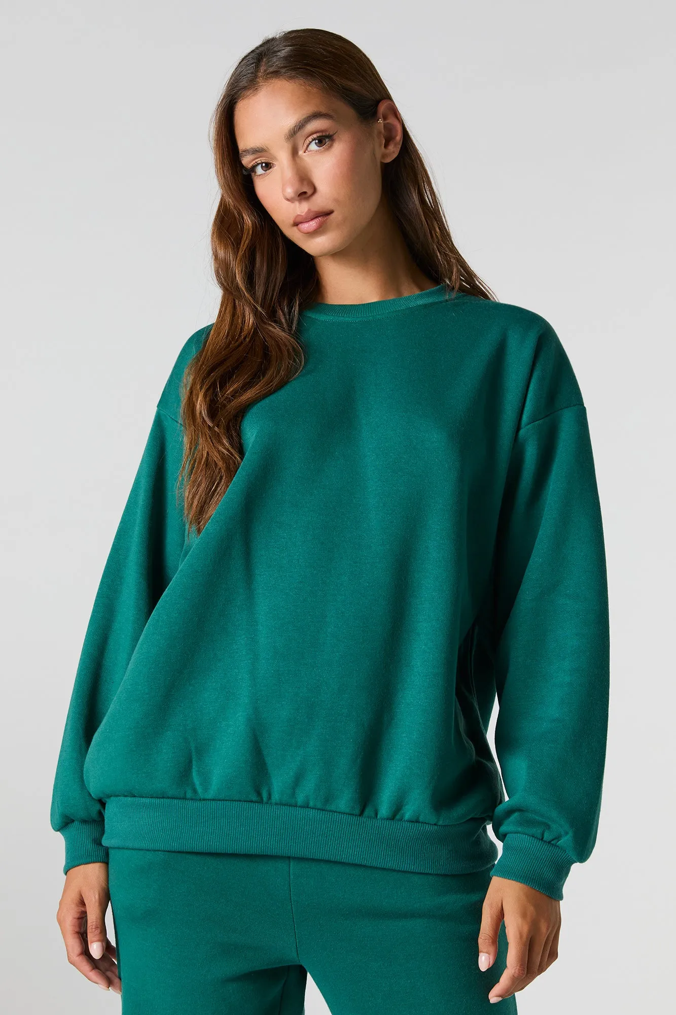 Oversized Fleece Sweatshirt sold by Urban Planet product image thumbnail 4