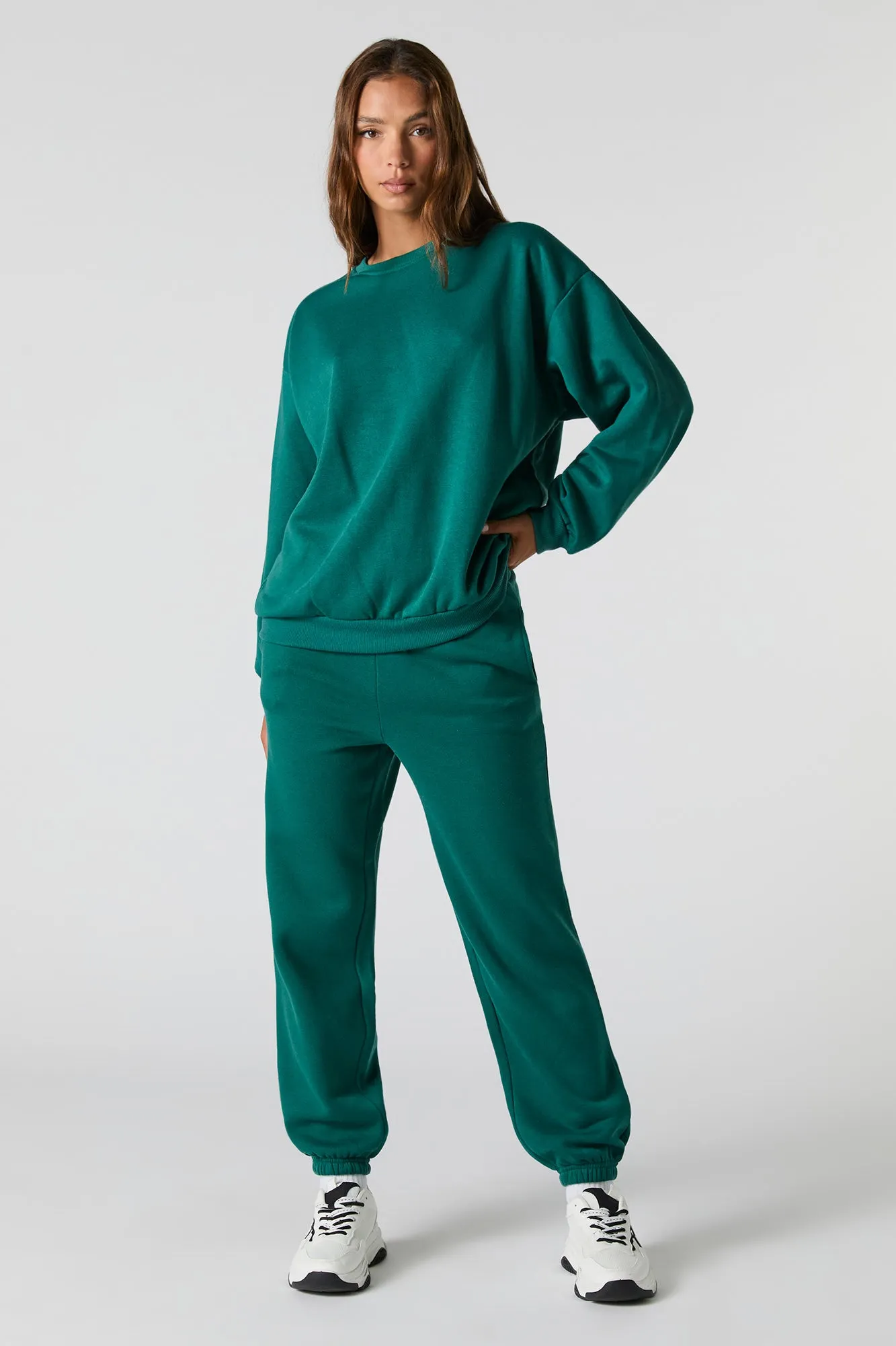 Oversized Fleece Sweatshirt sold by Urban Planet product image thumbnail 3