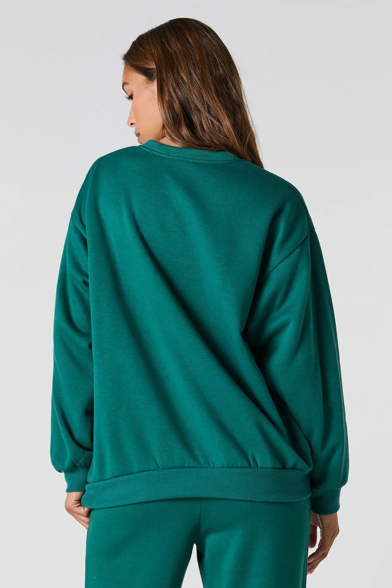 Oversized Fleece Sweatshirt sold by Urban Planet product image thumbnail 2
