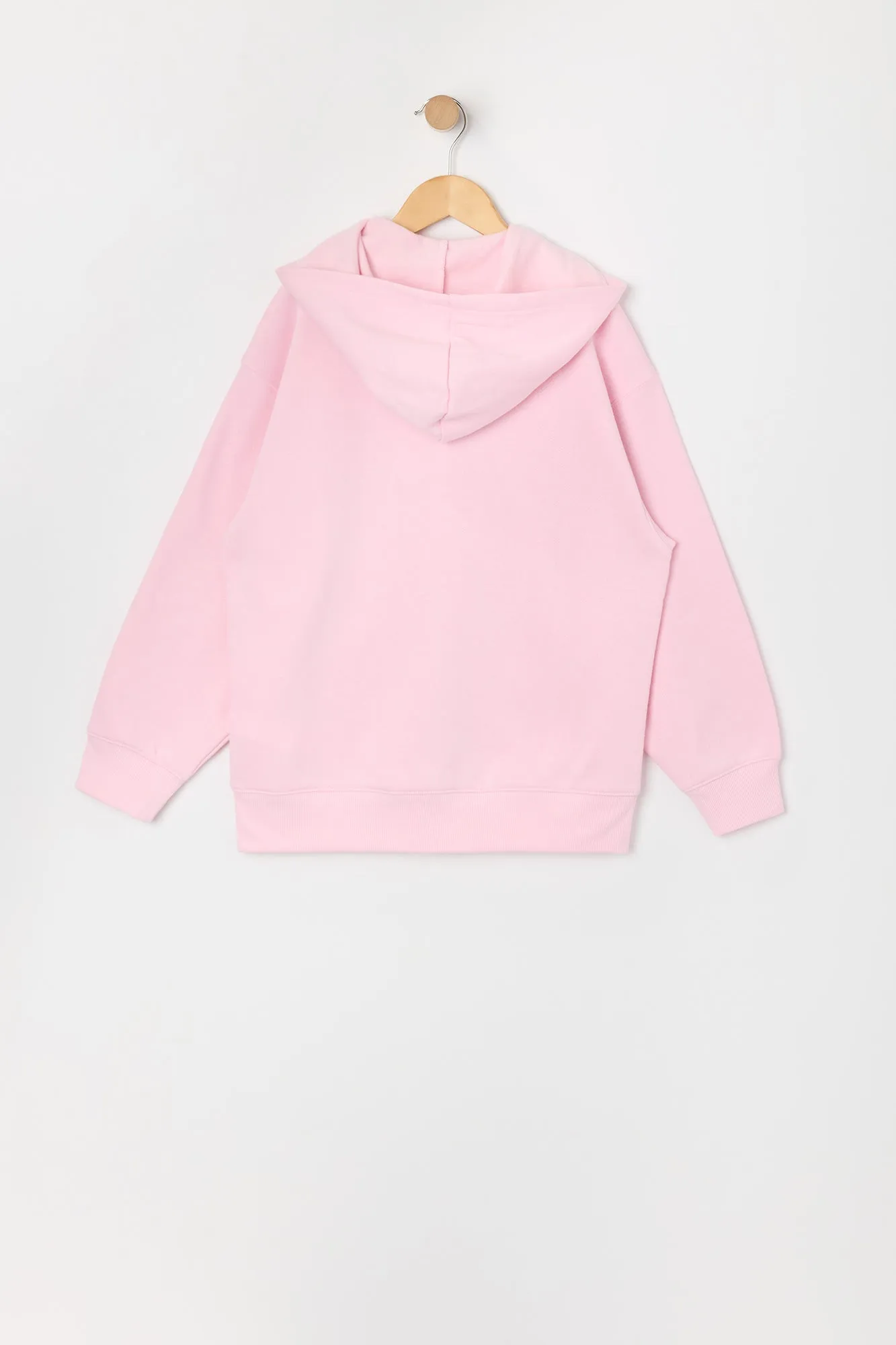 Girls New York Embroidered Zip-Up Fleece Hoodie sold by Urban Planet product image thumbnail 2