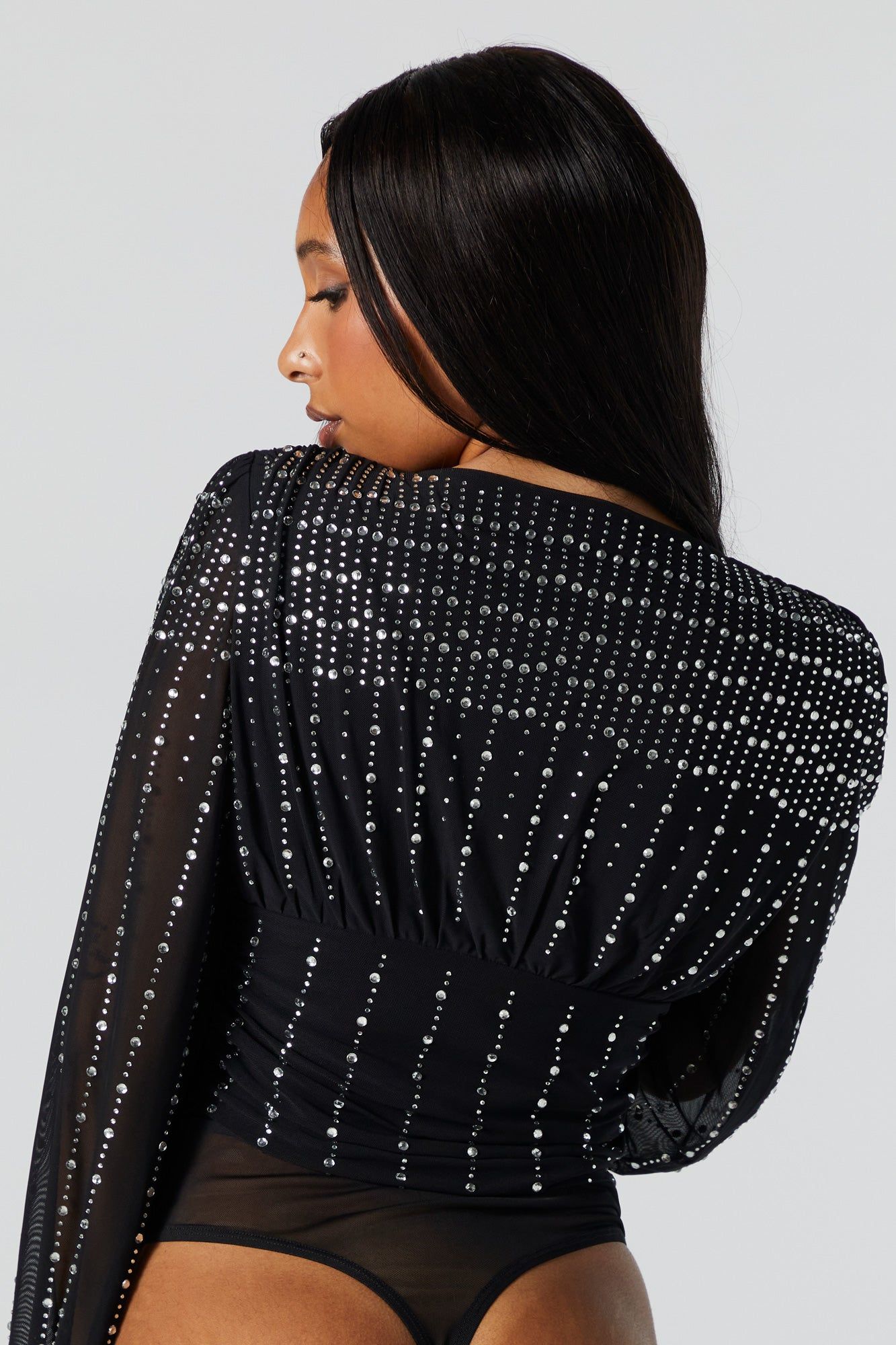 Maillot à encolure en V avec pierres du Rhin sold by Urban Planet product image thumbnail 3