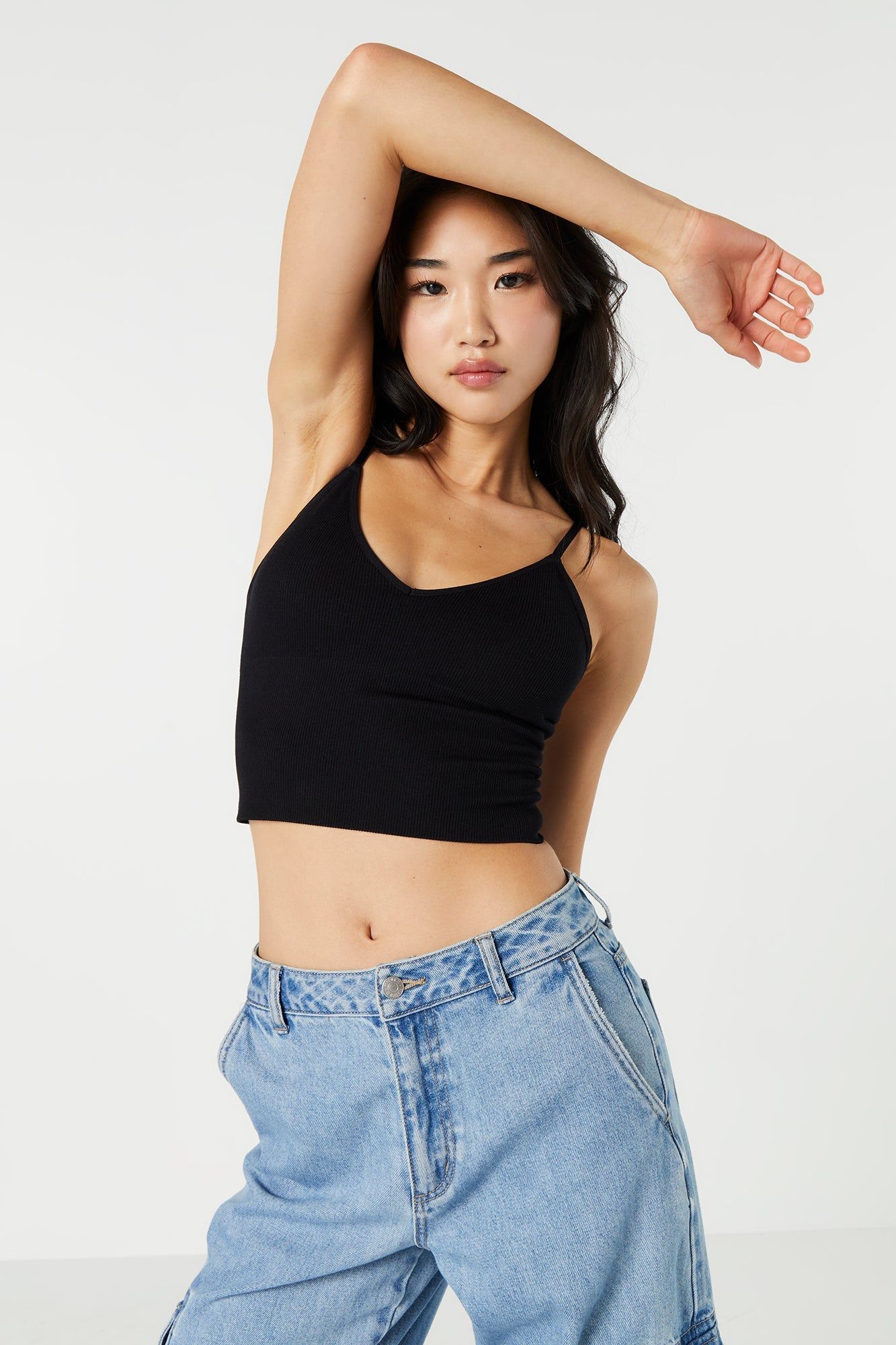 Bralette en V côtelée à encolure sold by Urban Planet product image thumbnail 4