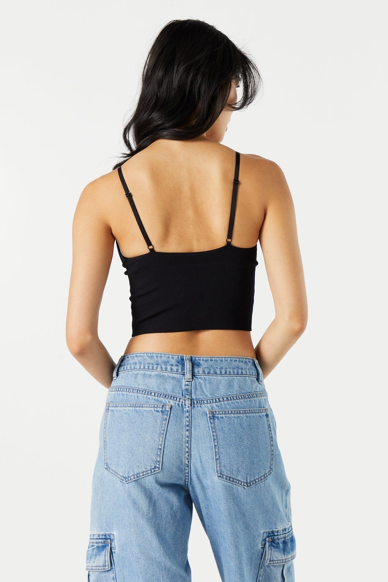 Bralette en V côtelée à encolure sold by Urban Planet product image thumbnail 5