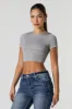 T-shirt côtelé court sans couture sold by Urban Planet
