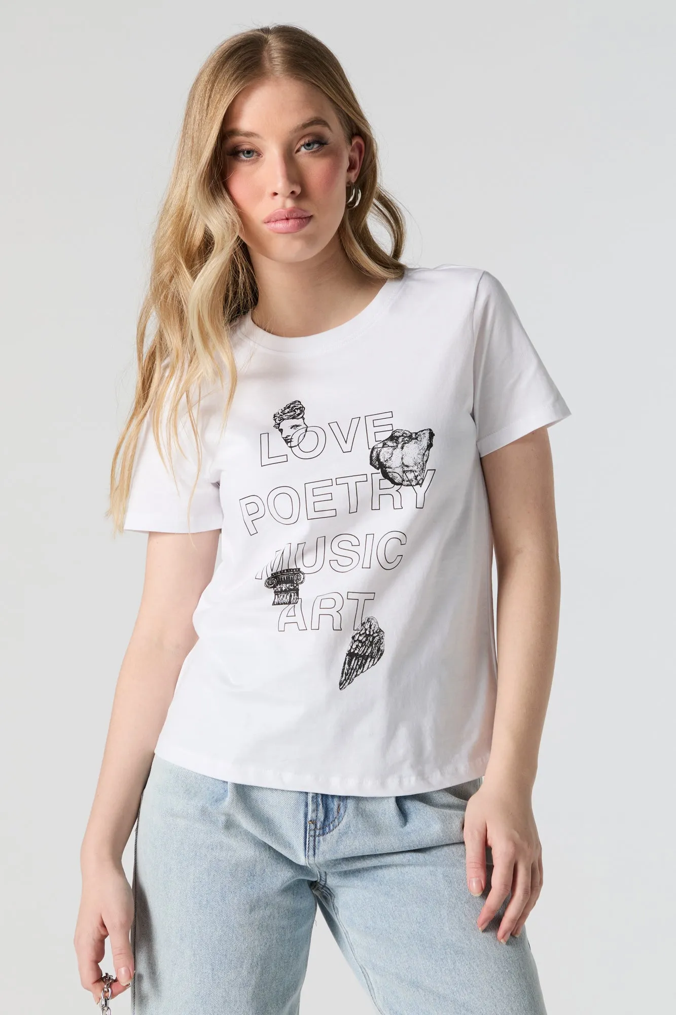 Love Poetry Music Graphic T-Shirt sold by Urban Planet