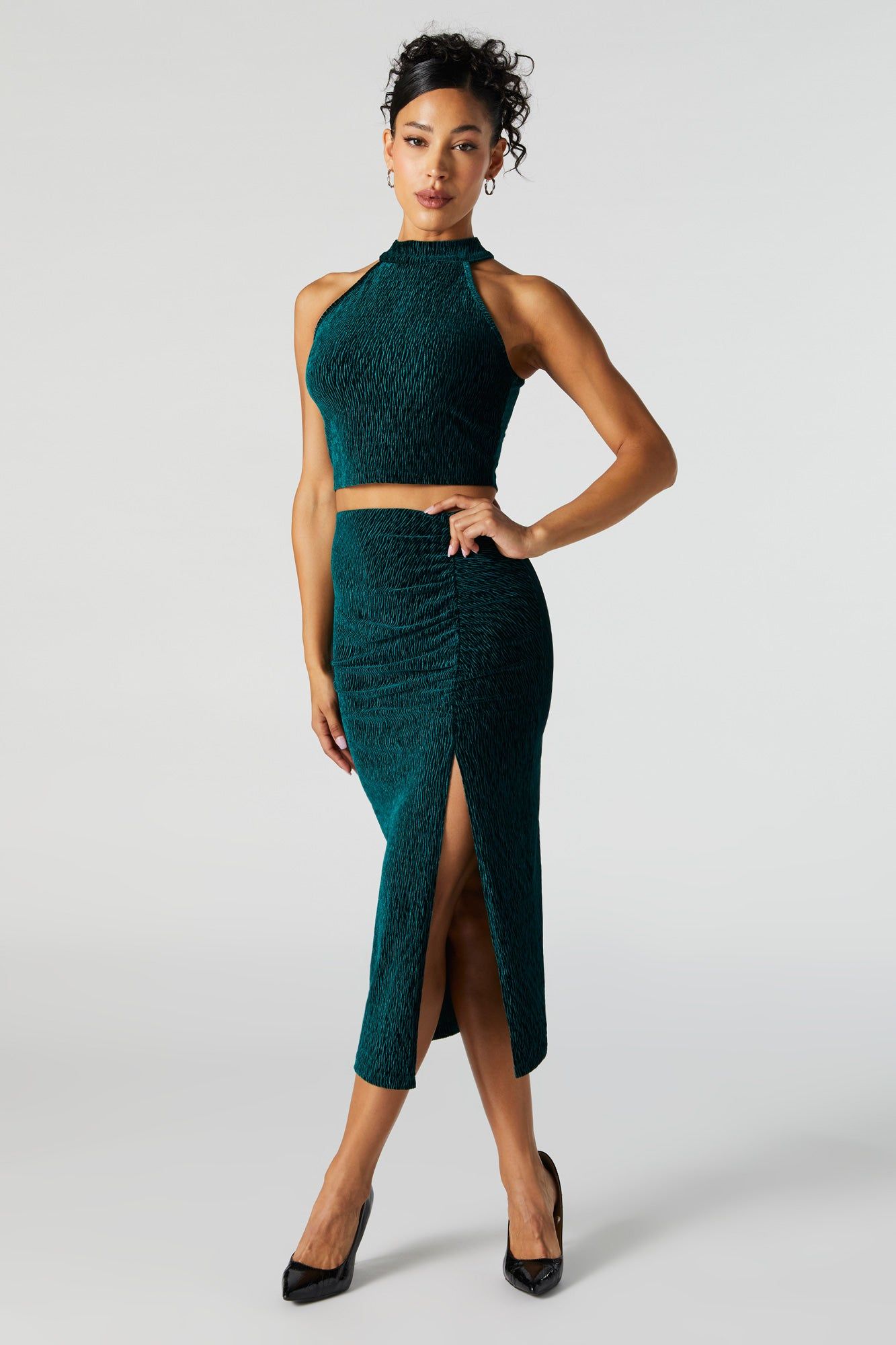 Débardeur bain-de-soleil en velours texturé sold by Urban Planet product image thumbnail 3