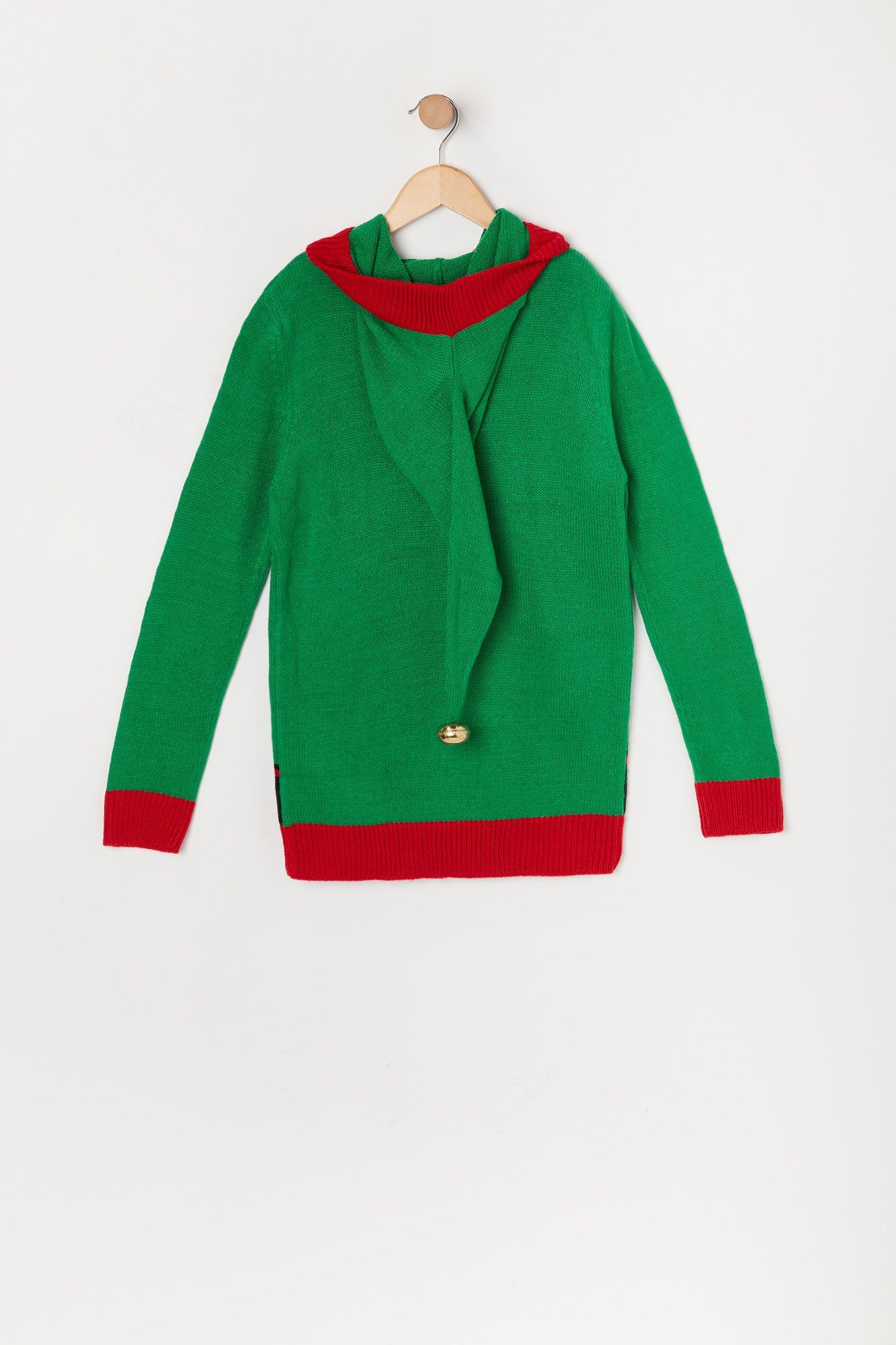 Boys Elf Ugly Hooded Xmas Sweater sold by Urban Planet product image thumbnail 2