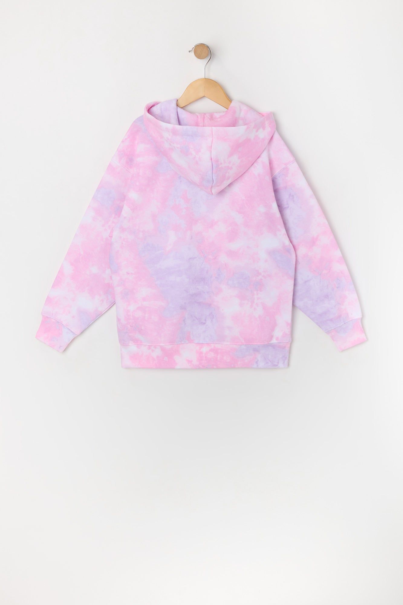 Girls Tie Print Dye Zip-Up Hoodie sold by Urban Planet product image thumbnail 2