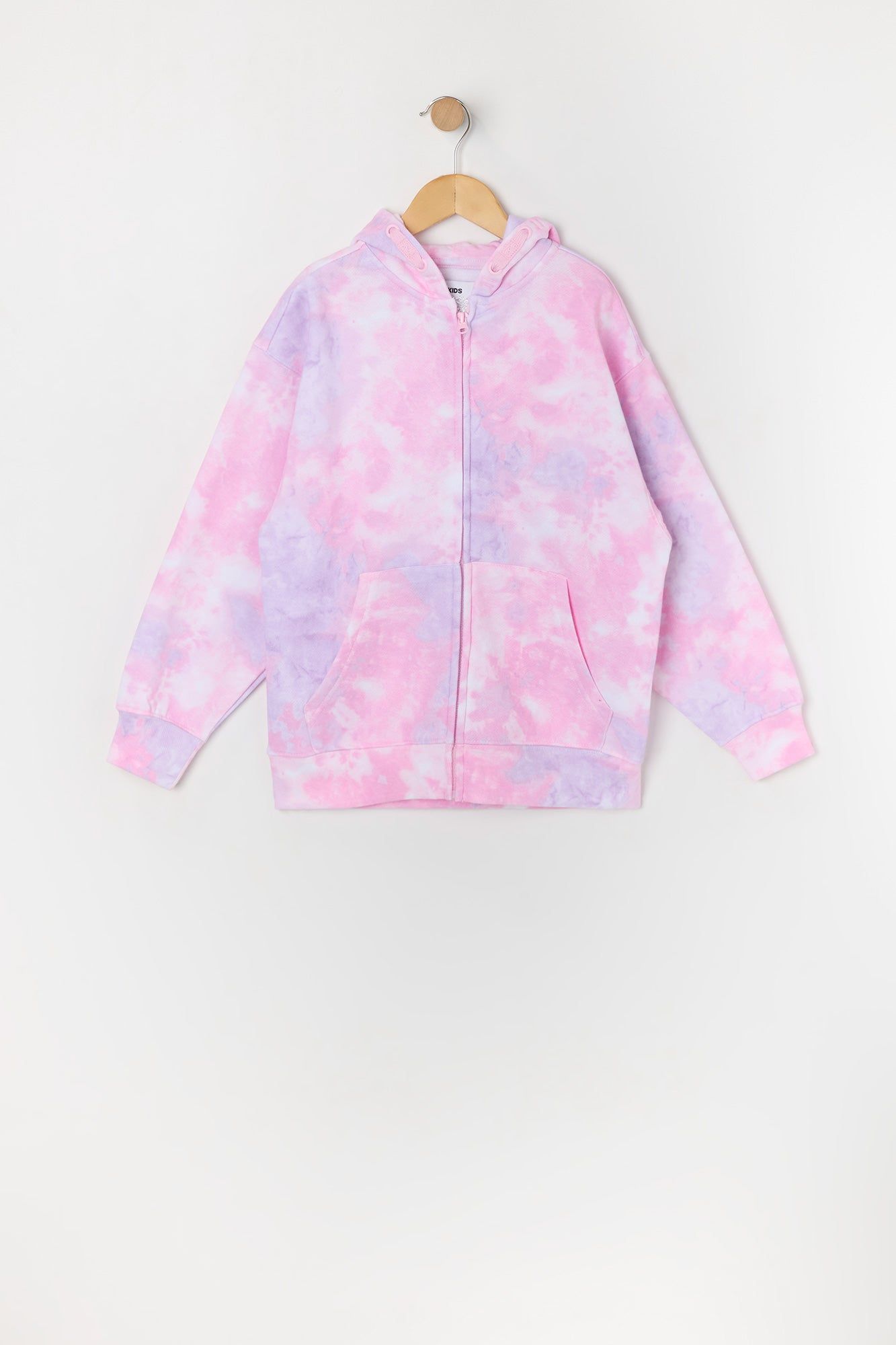Girls Tie Print Dye Zip-Up Hoodie sold by Urban Planet
