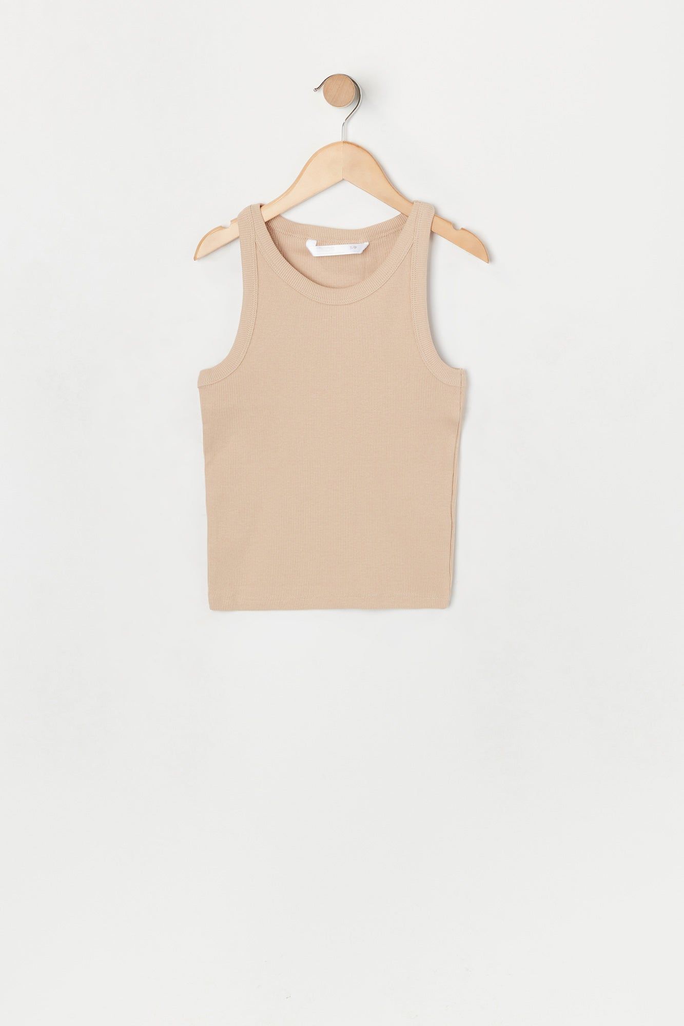 Girls Ribbed High Neck Tank sold by Urban Planet product image thumbnail 5