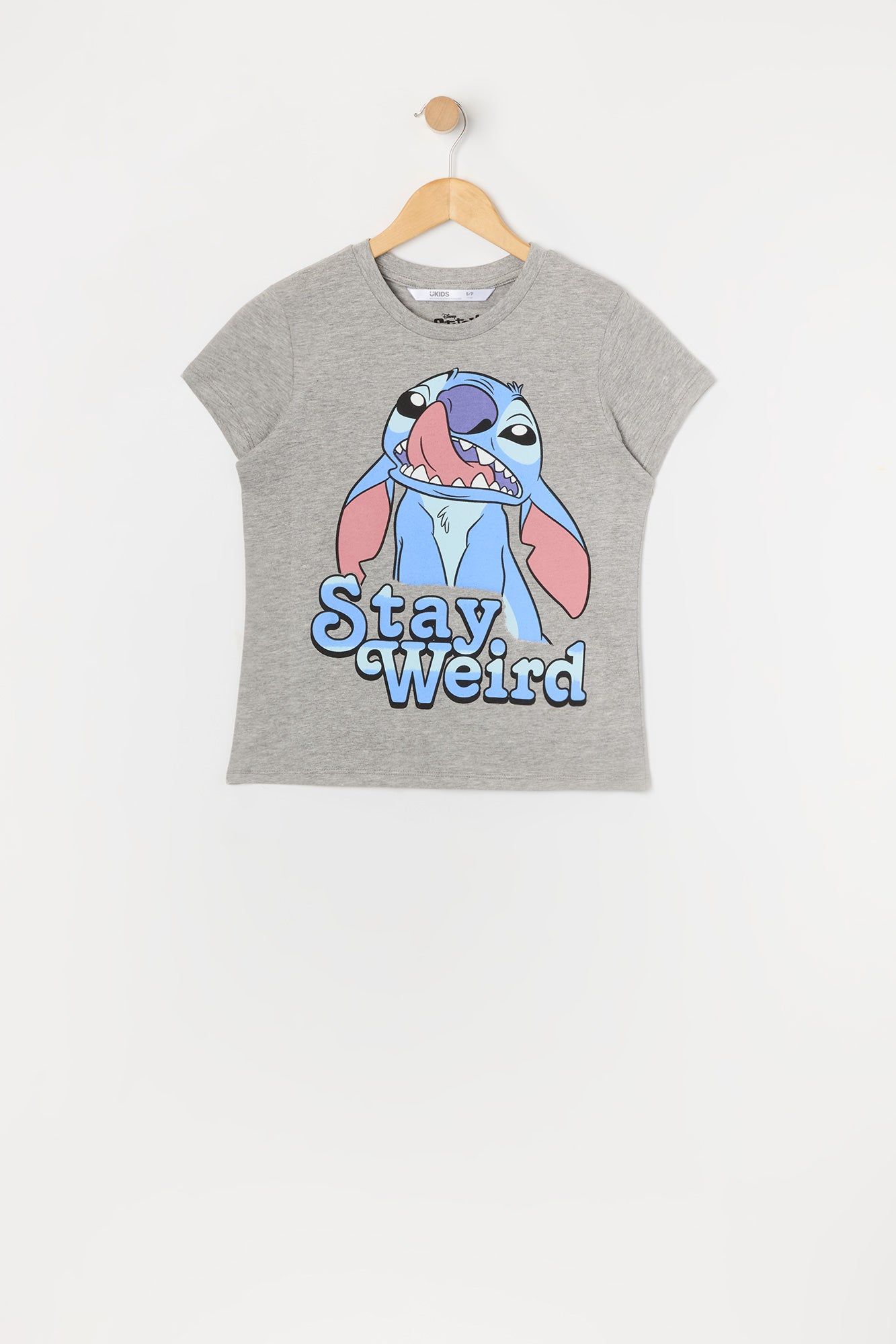 Girls Stitch Stay Weird Graphic T-Shirt sold by Urban Planet