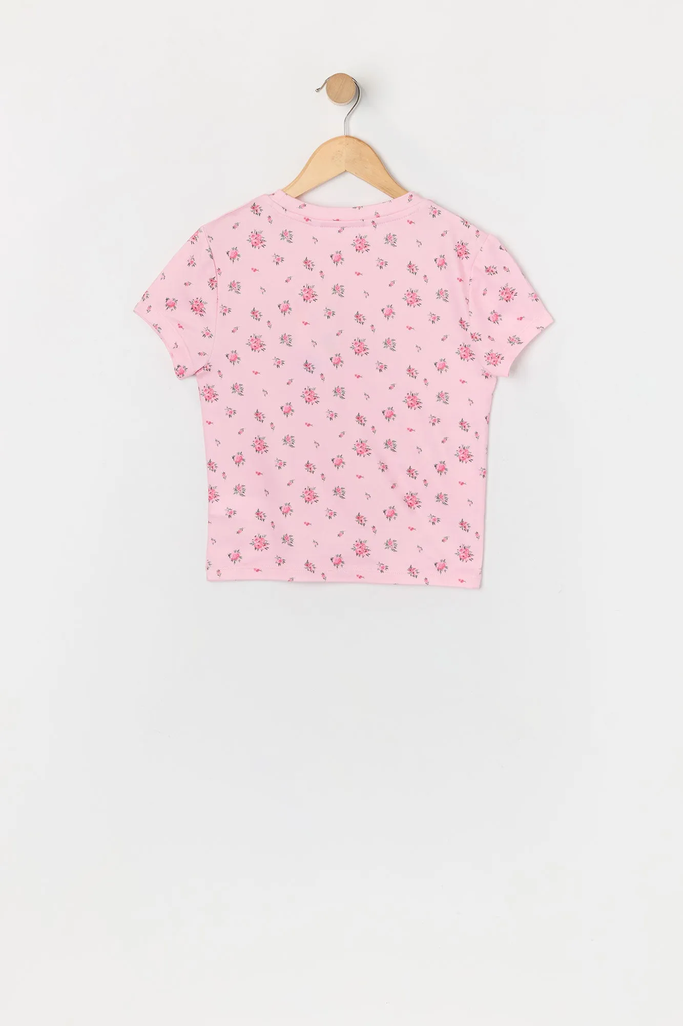 Girls Floral Print T-Shirt sold by Urban Planet product image thumbnail 2