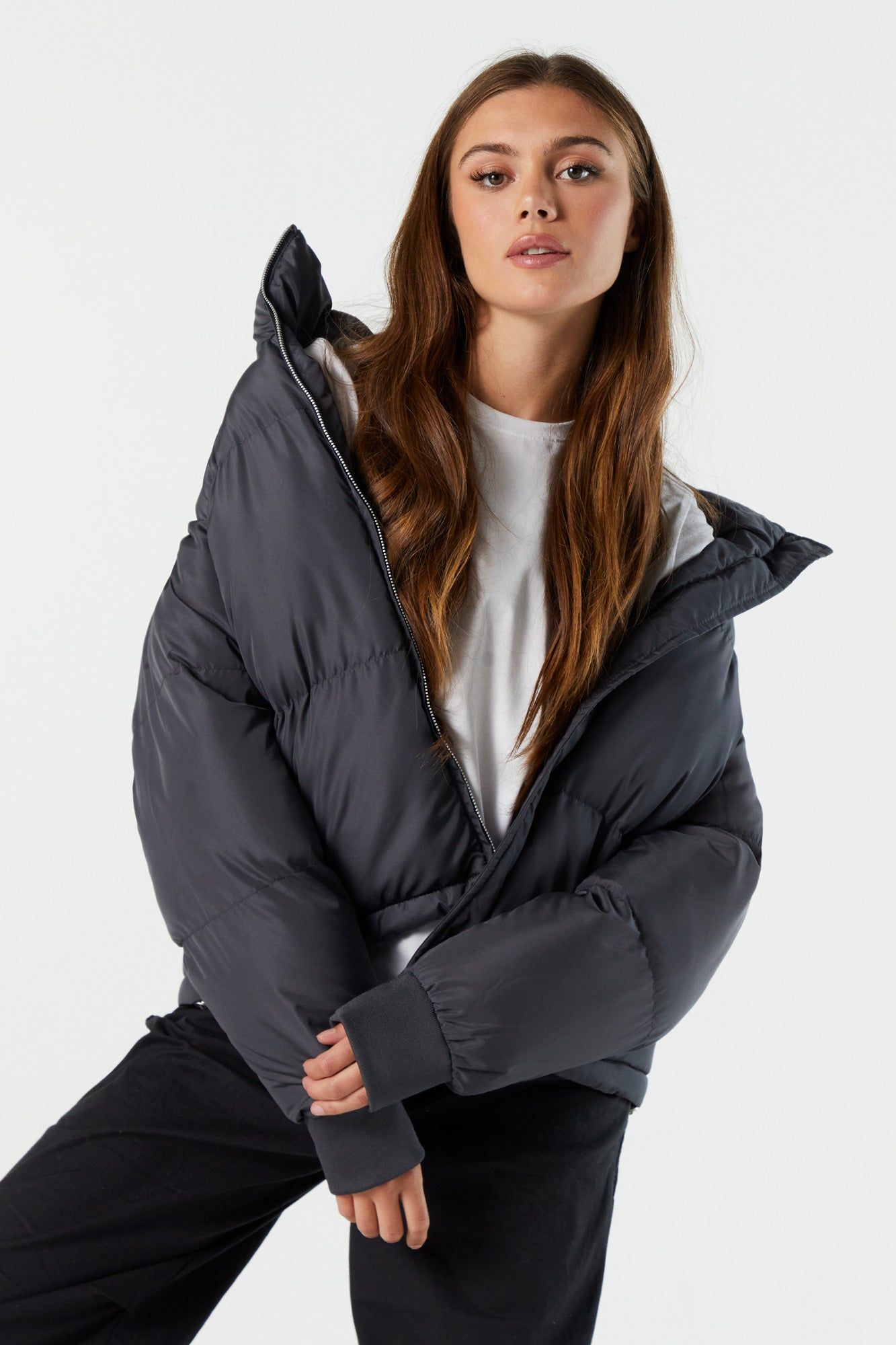 Nylon Puffer Jacket sold by Urban Planet