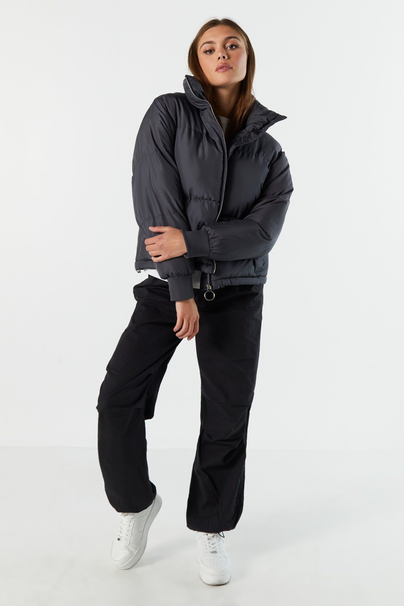 Nylon Puffer Jacket sold by Urban Planet product image thumbnail 3