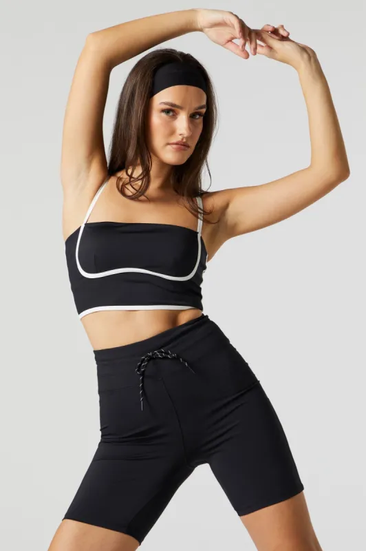 Black Active Sports Bra Top sold by Urban Planet